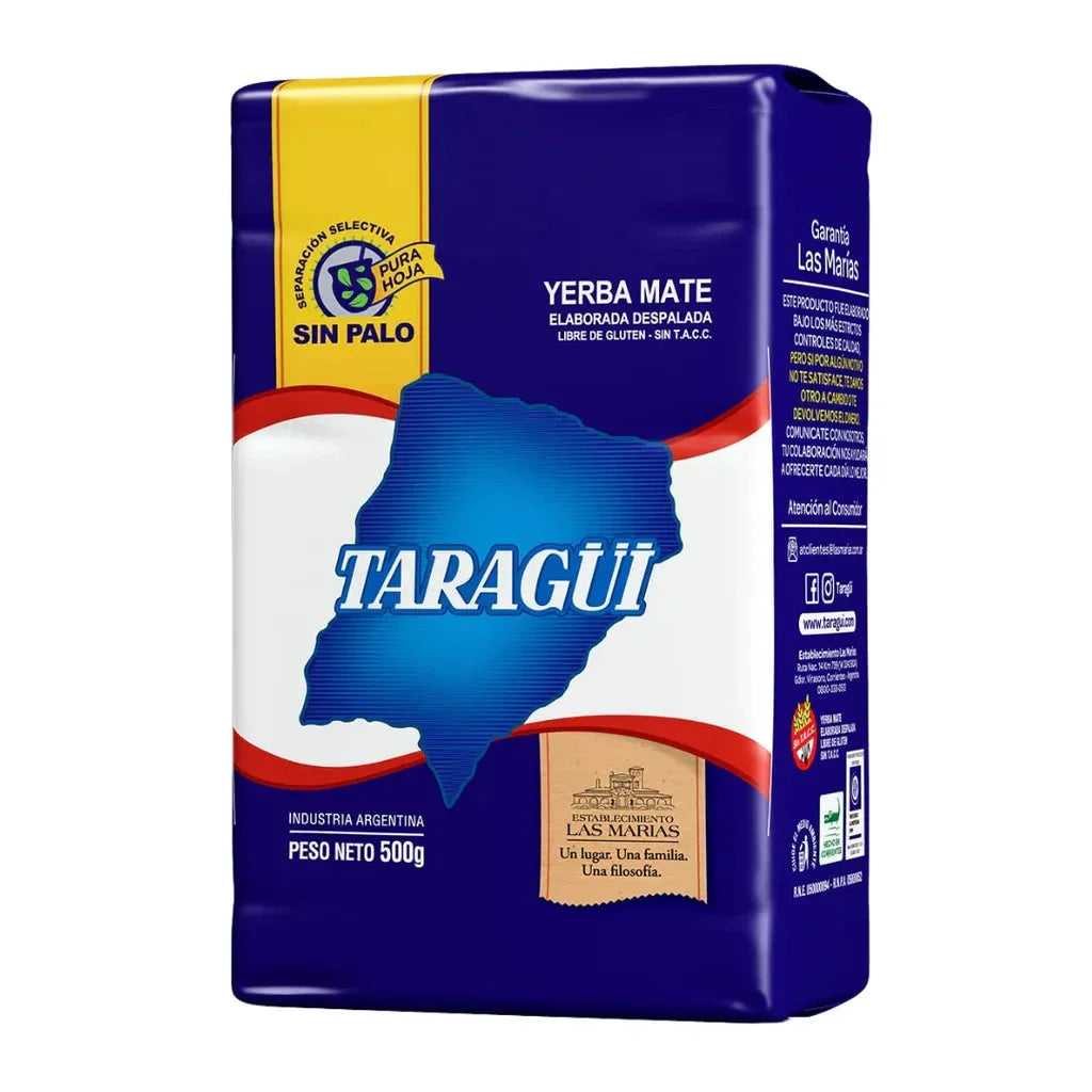 Yerba mate Taragüi sin palito 500g - ideal para un mate auténtico y sabroso