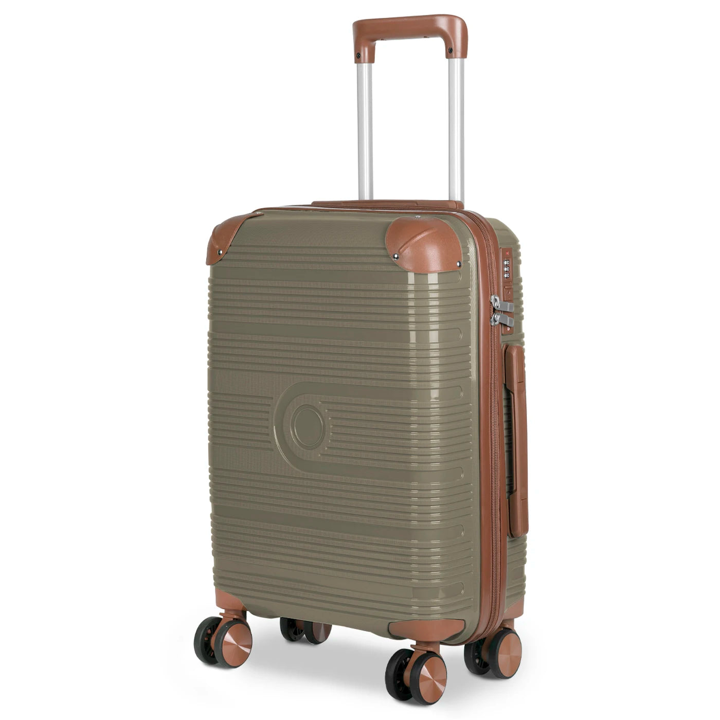 Maleta de cabina de 54x36x20 cm, de polipropileno, con ruedas giratorias de 360°, resistente y ligera. Ideal para viajar.