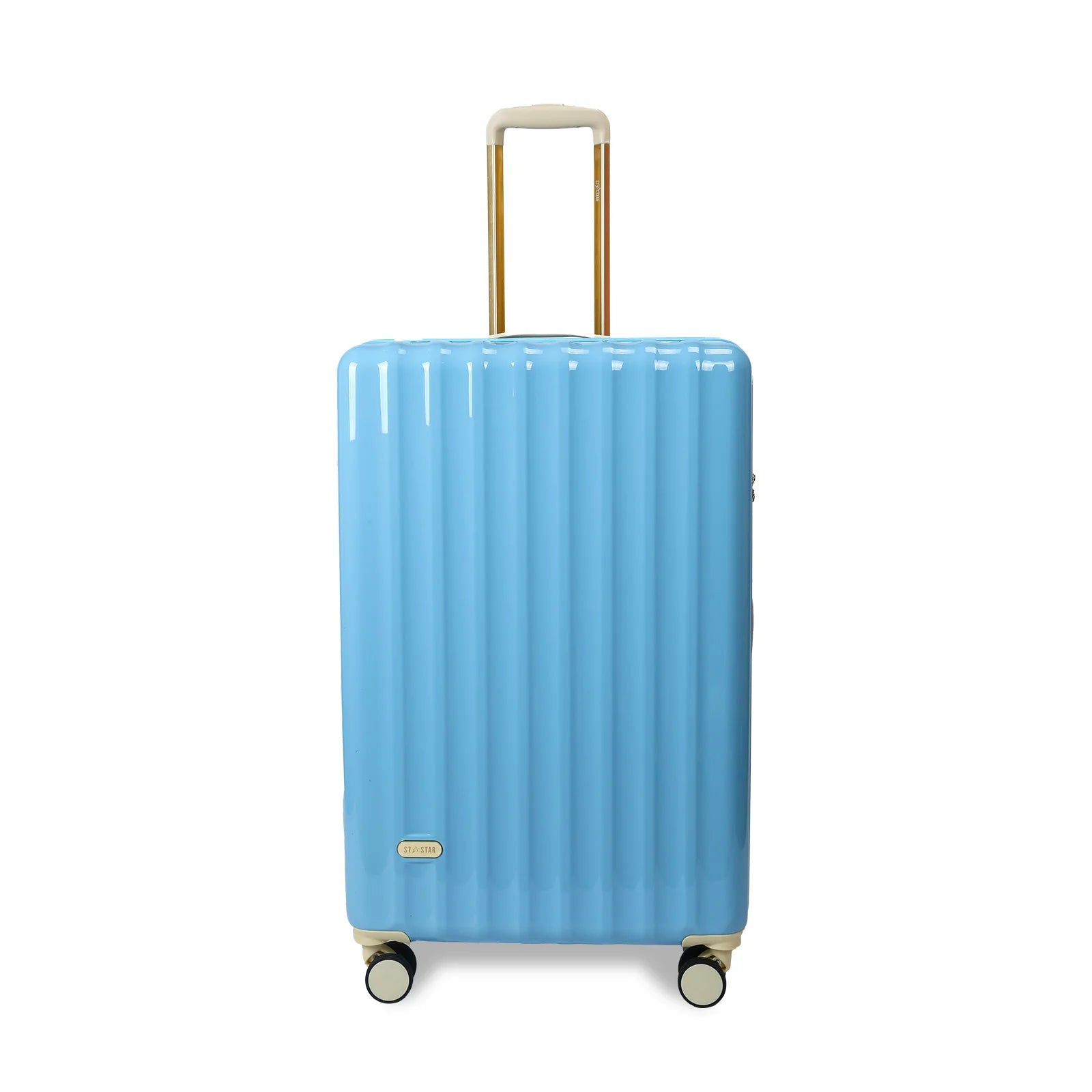Juego de maletas S7 STAR de 3 piezas, maletas rígidas de policarbonato duraderas con 4 ruedas giratorias silenciosas, tamaño cabina 20in + 24in + 28in, diseño moderno para viajes, certificado CE.