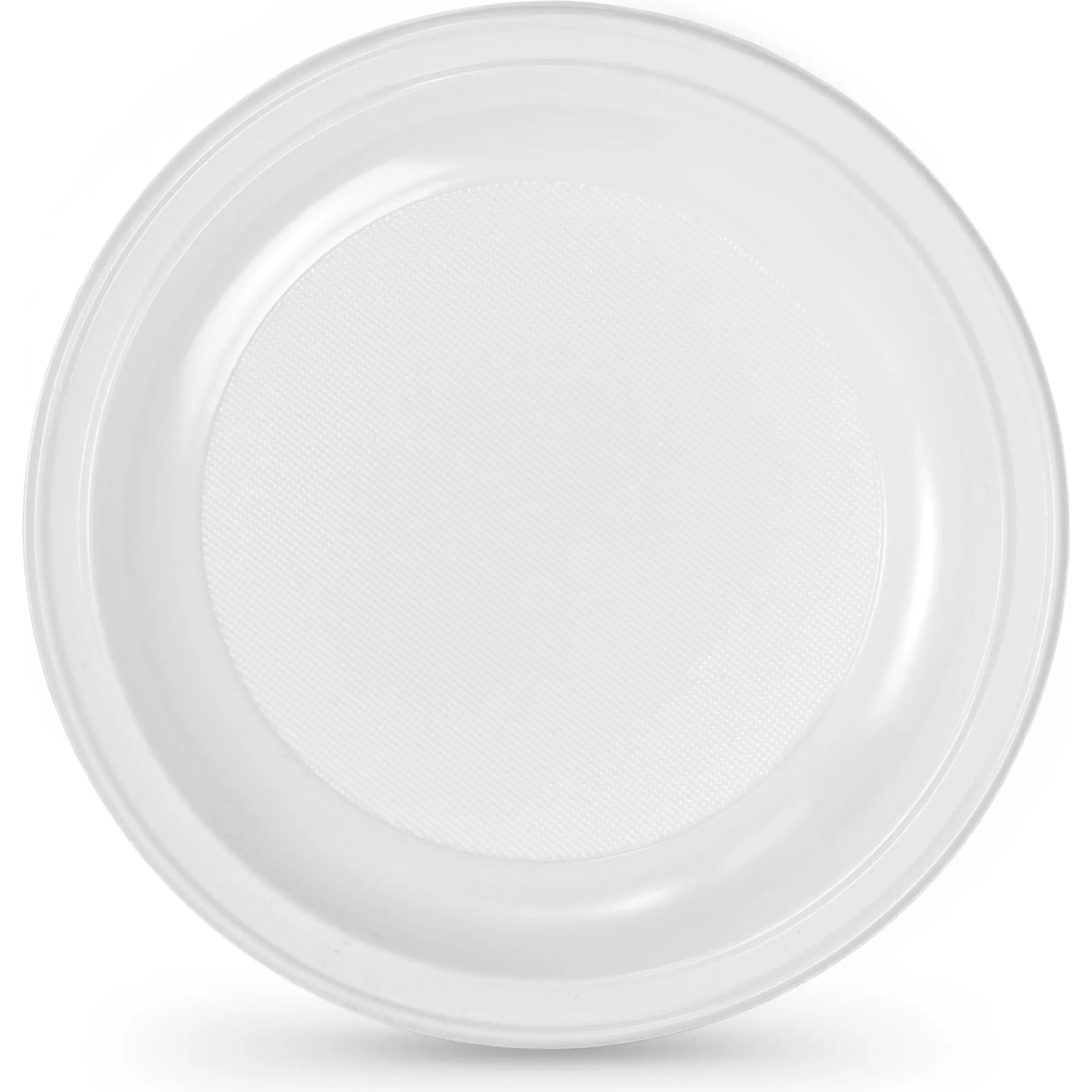 Juego de vajilla Algon, 100 unidades, 22 cm, cartón ecológico blanco, resistente y práctico, ideal para eventos y celebraciones, biodegradable.