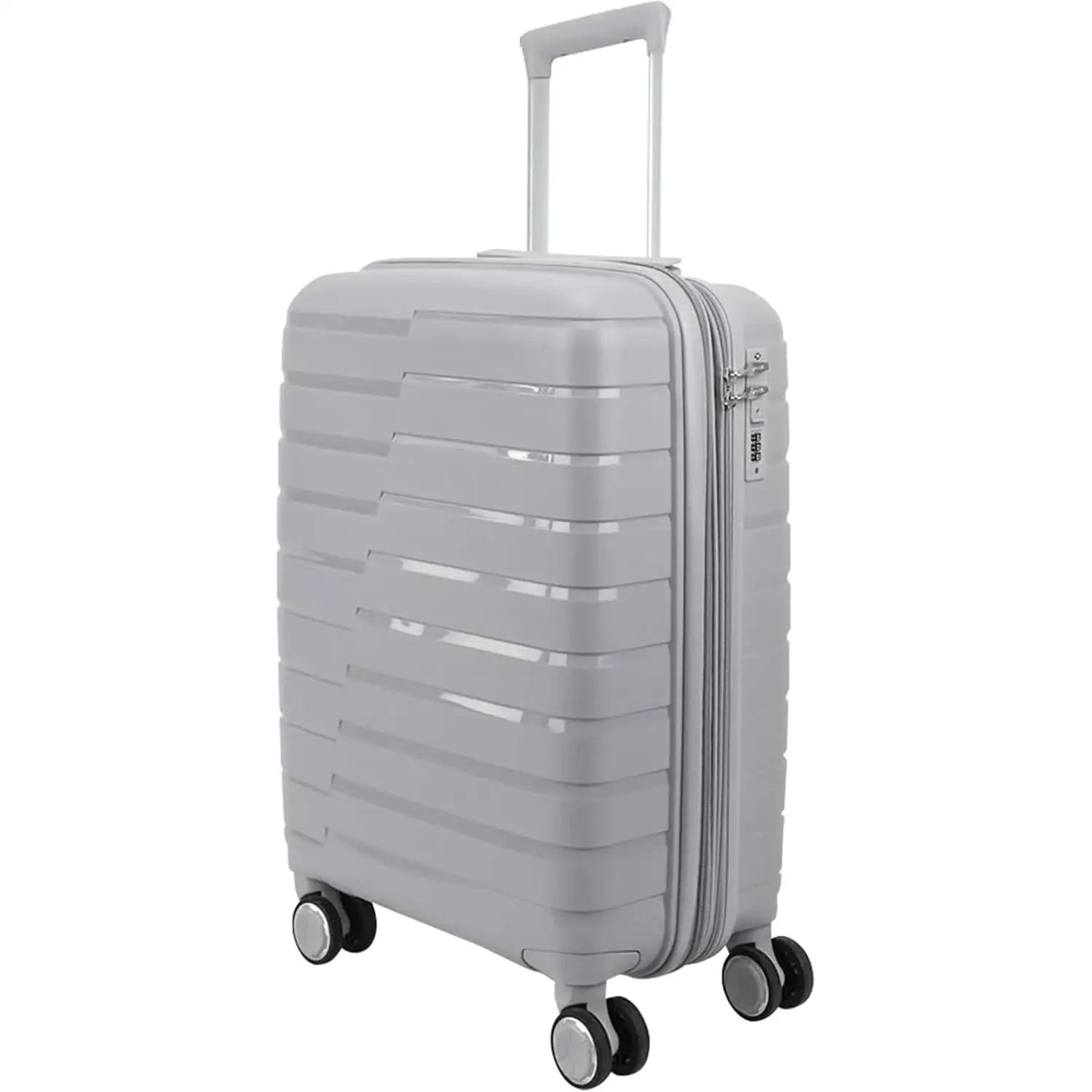 Maletas de viaje rígidas con ruedas, equipaje de mano, maleta de cabina rígida de polipropileno con 4 ruedas dobles de 360° y cierre combinado, maletas de viaje pequeñas y grandes.