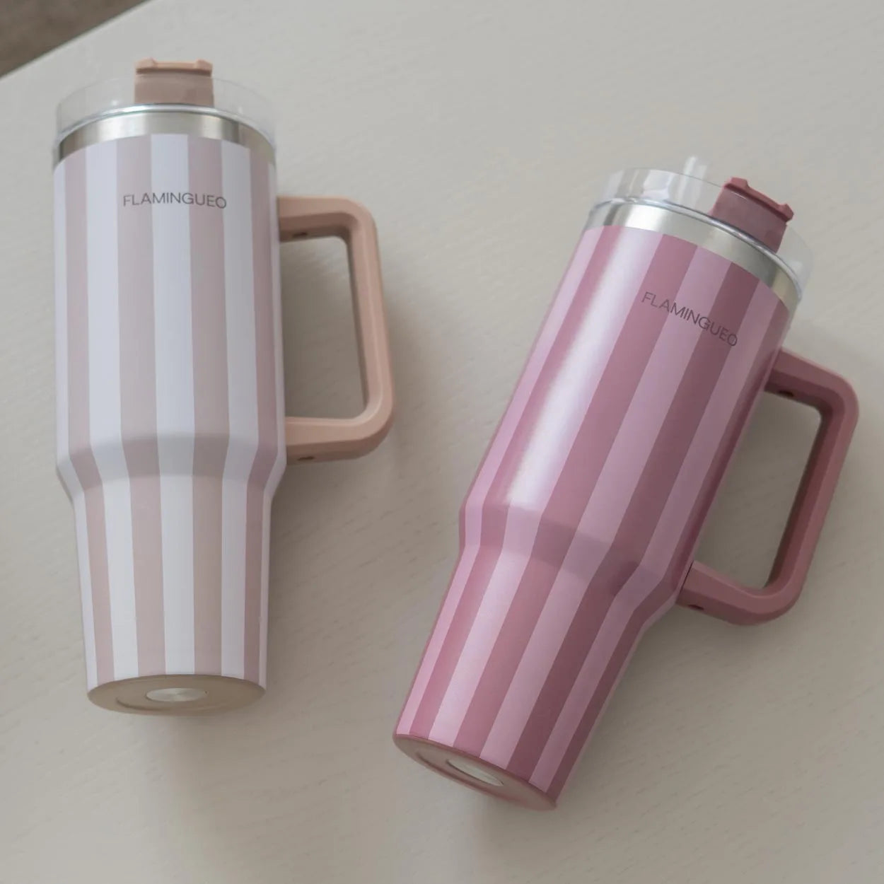 Vaso térmico Flamingueo - vaso térmico de acero inoxidable para café, para llevar bebidas calientes y frías durante 24 horas y bebidas frías durante 10 horas, botella térmica de 1,18 litros.