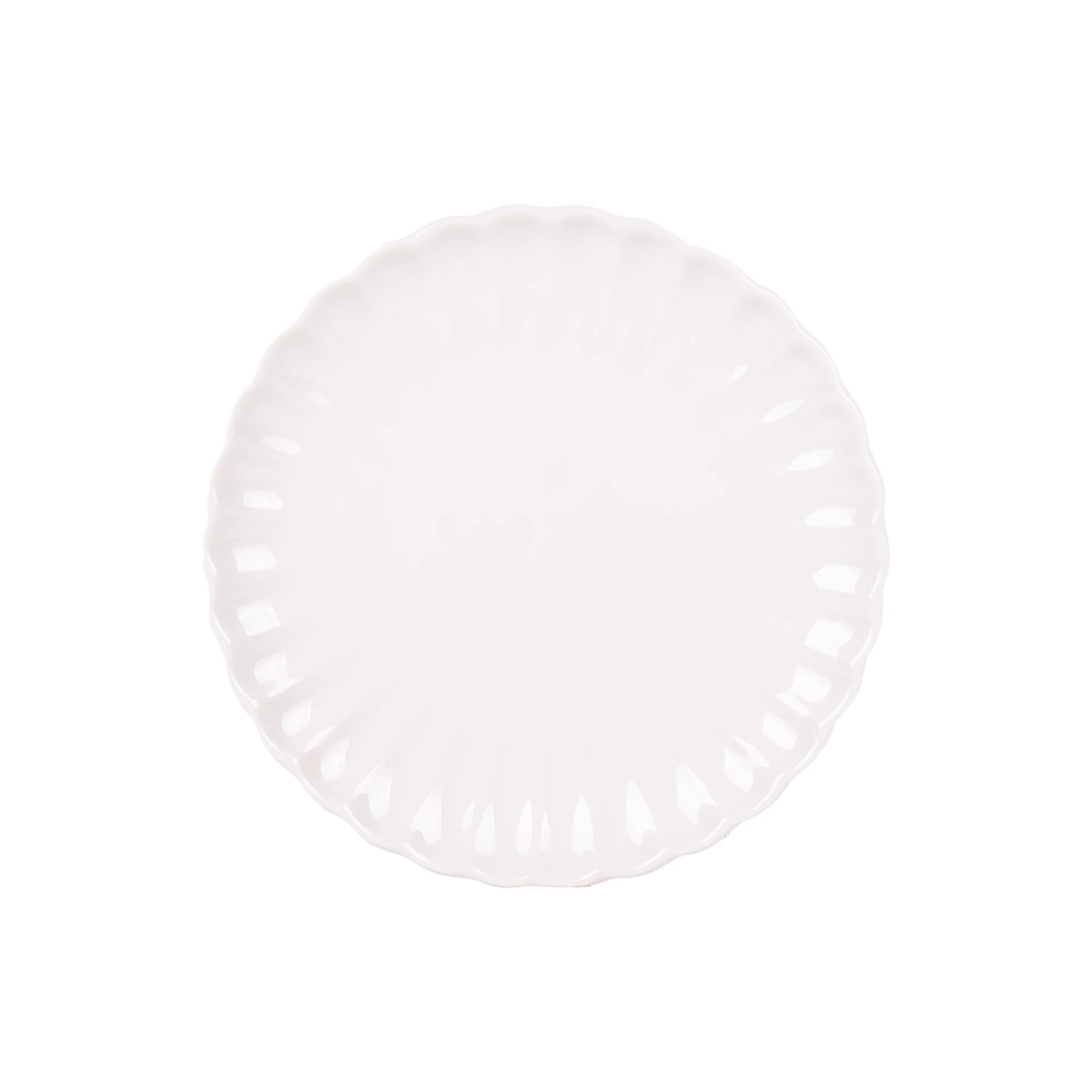Juego de vajilla de porcelana esmaltada Cofan de 16 piezas, color blanco, con diseño en relieve, apto para lavavajillas, microondas y horno, ideal para uso diario u ocasiones especiales.
