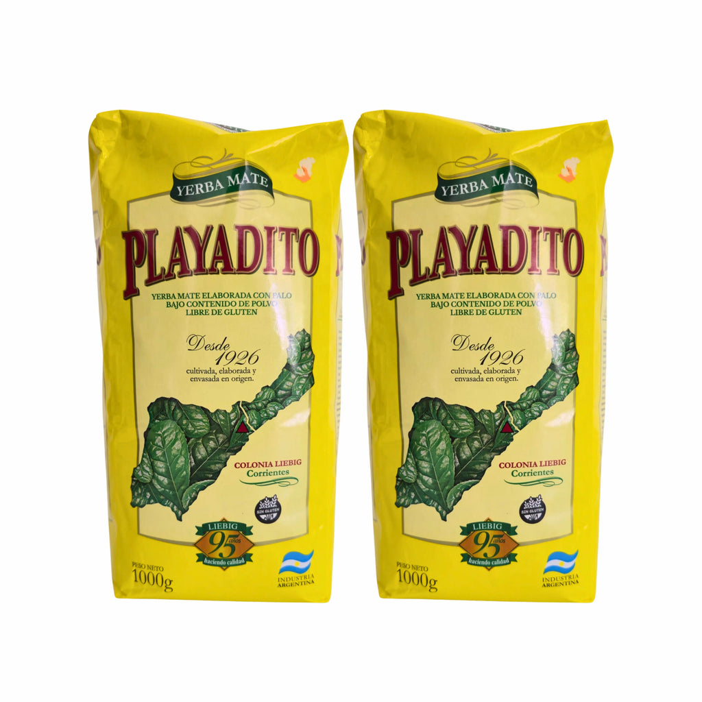 2 PAQUETES DE PLAYADITO YERBA MATE 1000G DE ARGENTINA