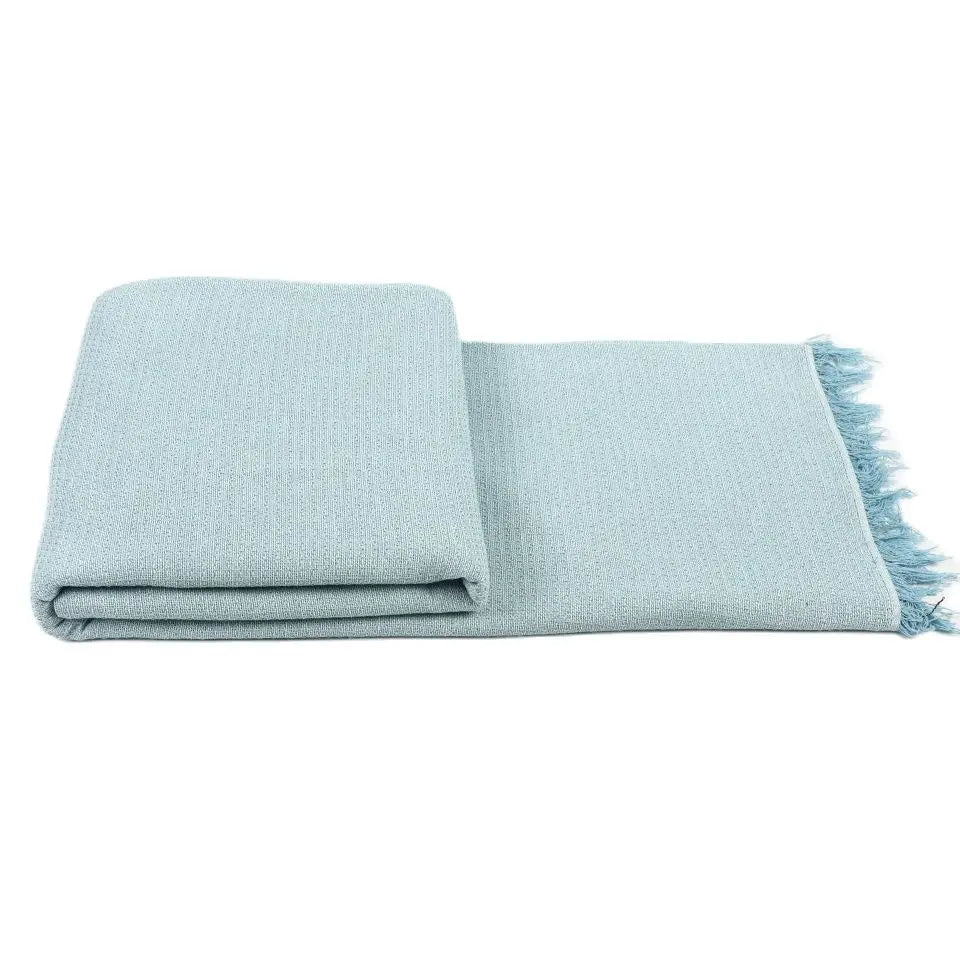 Funda multiusos para sofá Almeritex 2000, manta acogedora de algodón y poliéster con diseño de nido nórdico, transpirable y ligera, perfecta para el verano.
