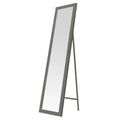 Espejo de pie Lola Home de 37x157 cm, fabricado en madera MDF gris.