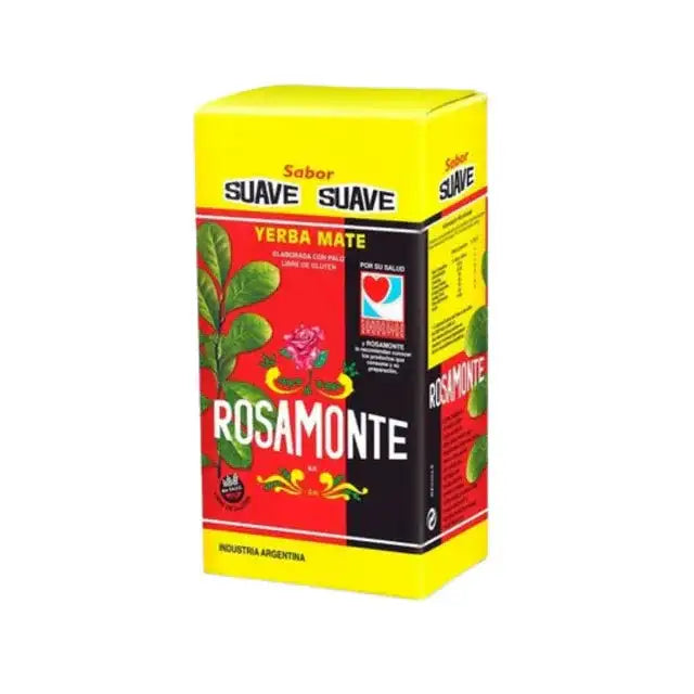 Yerba mate rosamonte suave 1 kg - sabor suave y redondo, ideal para disfrutar de mates agradables durante todo el día - qumir