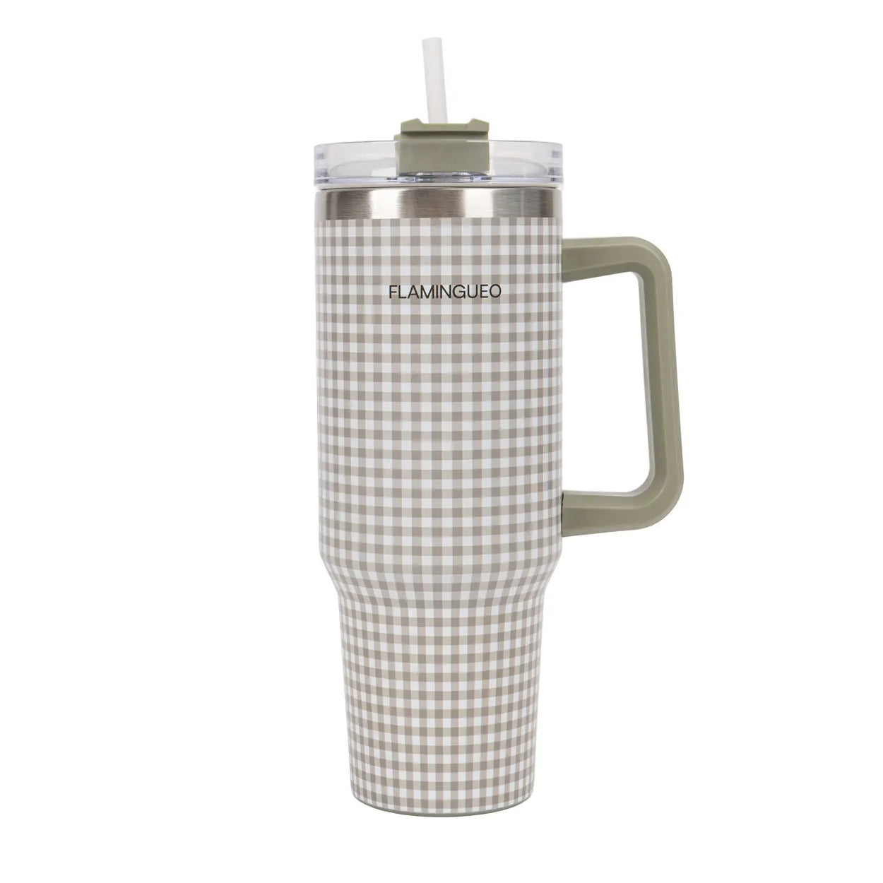 Vaso térmico Flamingueo - vaso térmico de acero inoxidable para café, para llevar bebidas calientes y frías durante 24 horas y bebidas frías durante 10 horas, botella térmica de 1,18 litros.