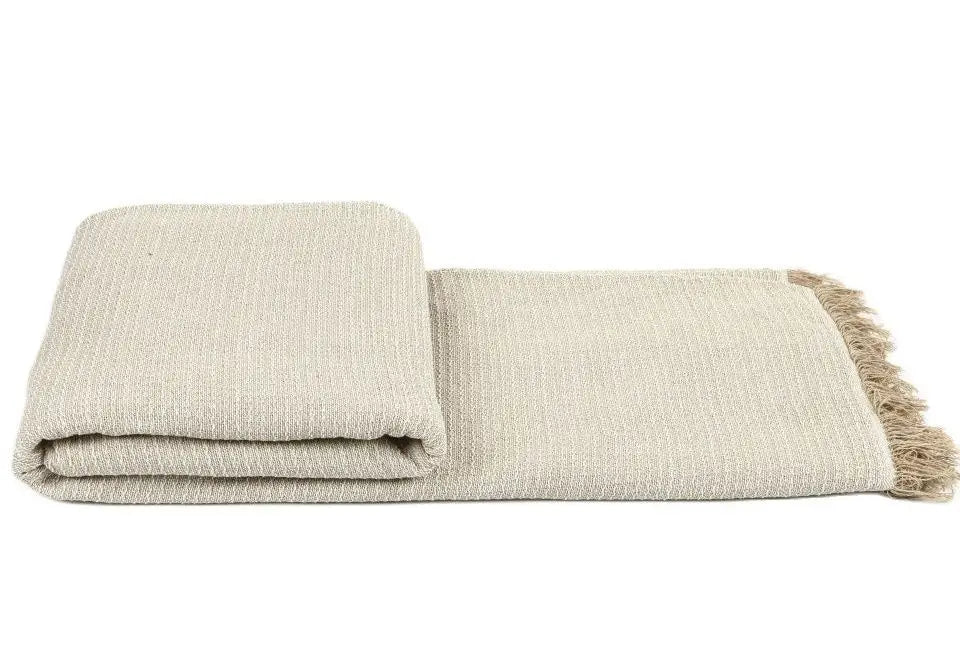 Funda multiusos para sofá Almeritex 2000, manta acogedora de algodón y poliéster con diseño de nido nórdico, transpirable y ligera, perfecta para el verano.