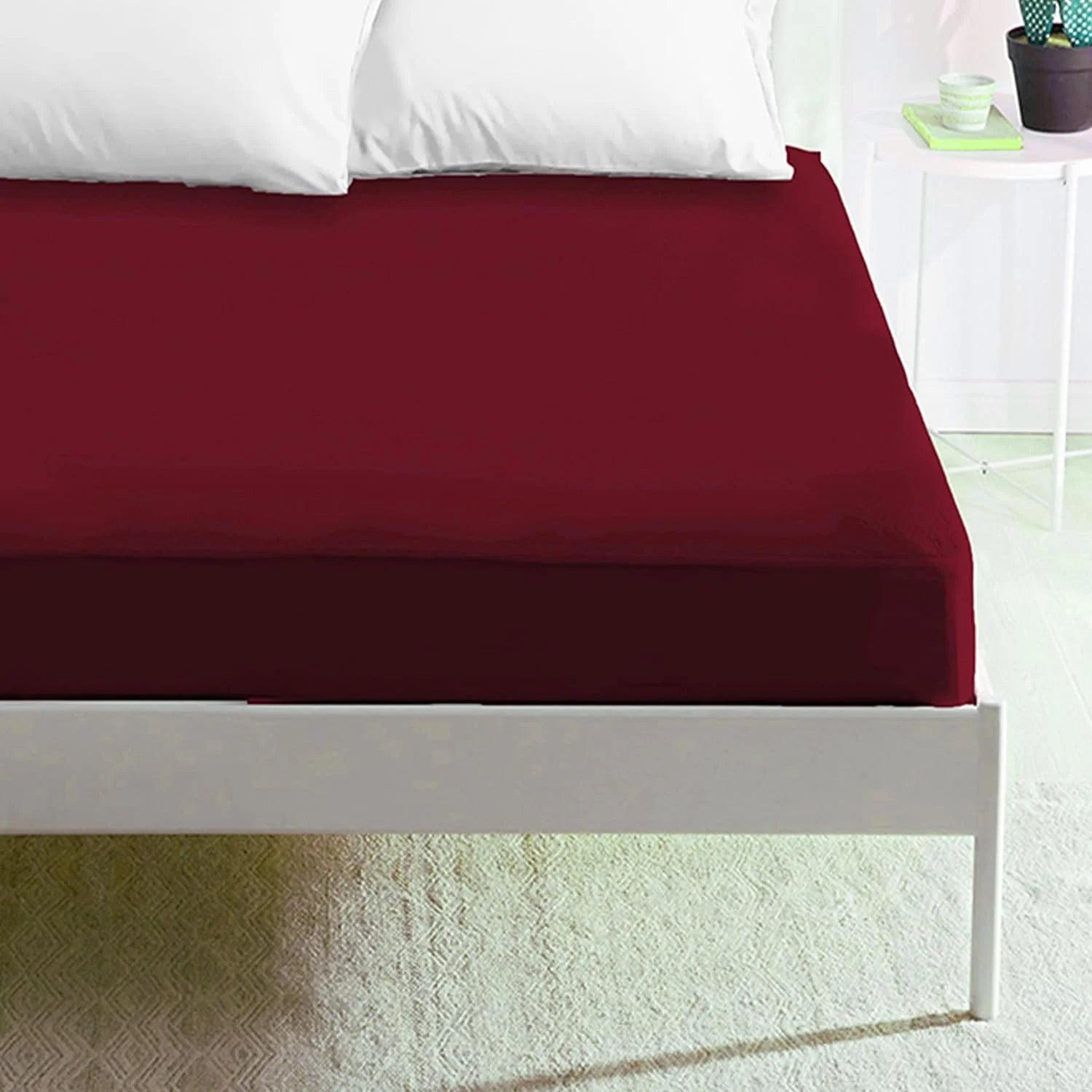 Sábanas bajeras ajustables para camas de 90/105/135/160/180 cm, sábanas bajeras para colchones de hasta 30 cm de altura, bolsillo profundo - microfibra de poliéster, tacto suave y confortable.