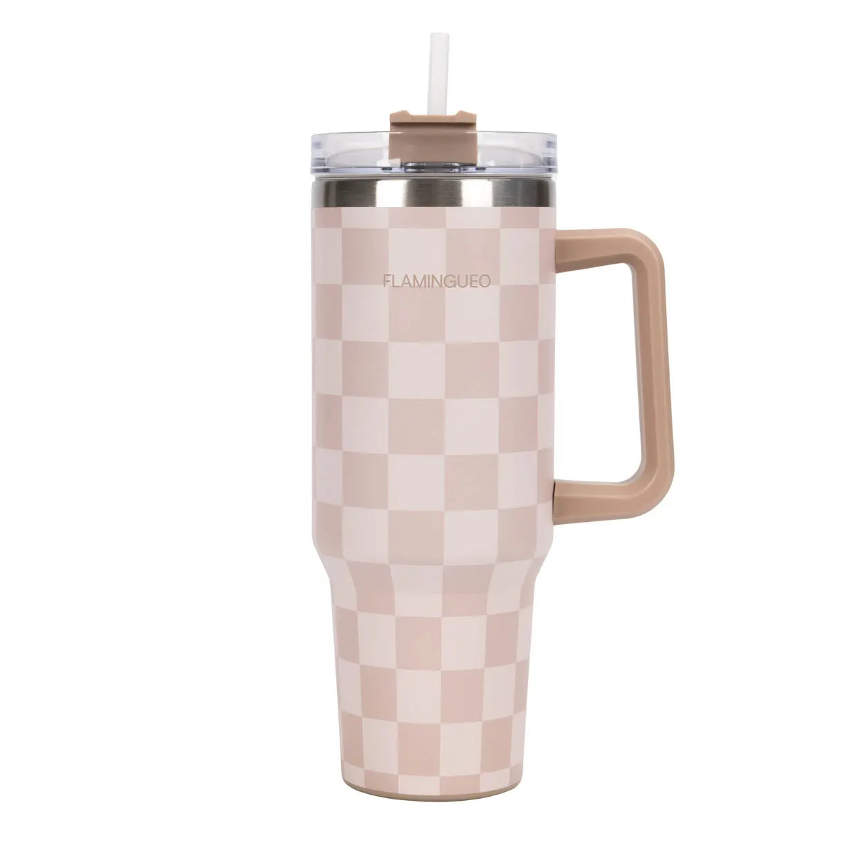 Vaso térmico Flamingueo - vaso térmico de acero inoxidable para café, para llevar bebidas calientes y frías durante 24 horas y bebidas frías durante 10 horas, botella térmica de 1,18 litros.