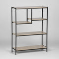 MOBLEKIT Estanterías de madera y metal con compartimentos abiertos, librerías modulares disponibles en 2, 4 u 8 cubos y estantería multiusos de 5 niveles, solución de almacenamiento ideal para salón, dormitorio, oficina o cocina.