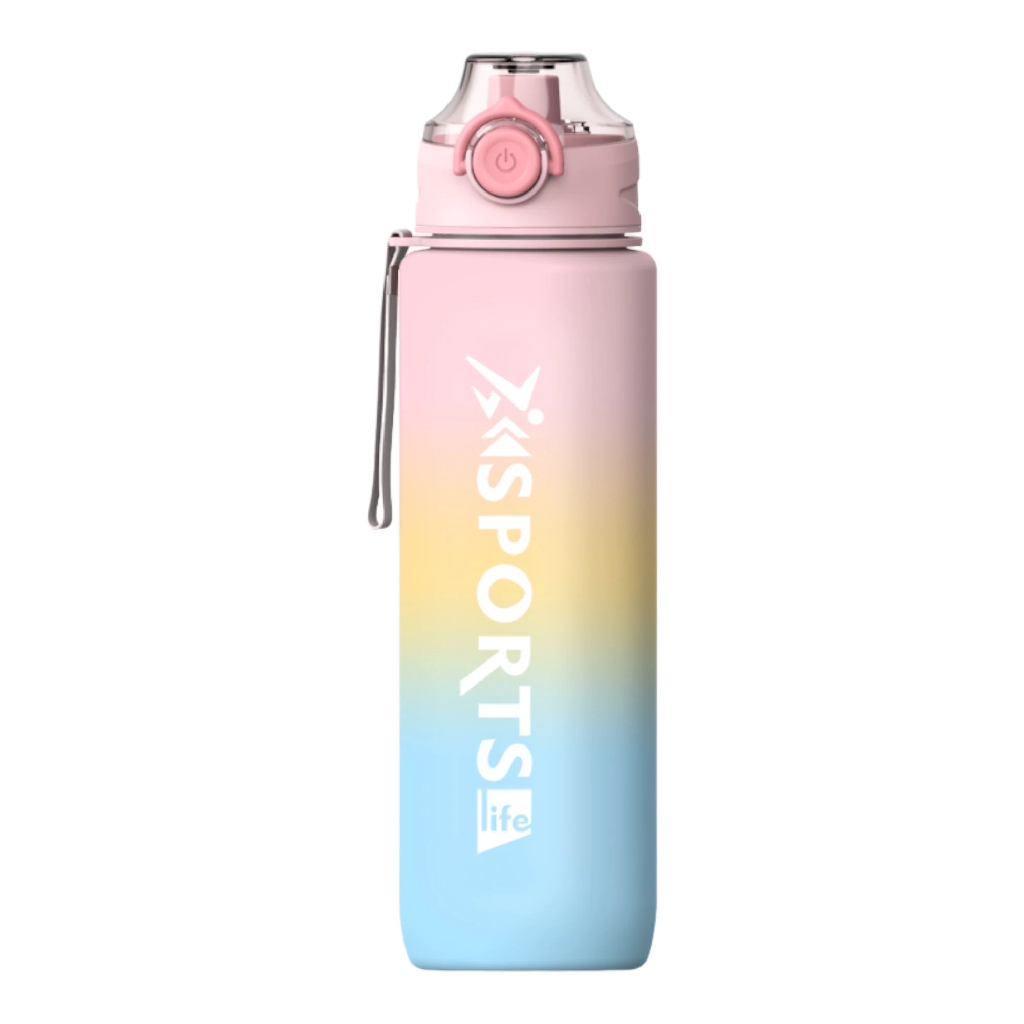 Botella de agua deportiva de 1 litro sin BPA con boquilla deportiva y texto motivacional, botella de agua a prueba de fugas, botella deportiva de plástico Tritan sin BPA, botella motivacional para el hogar y el aire libre (BTA).