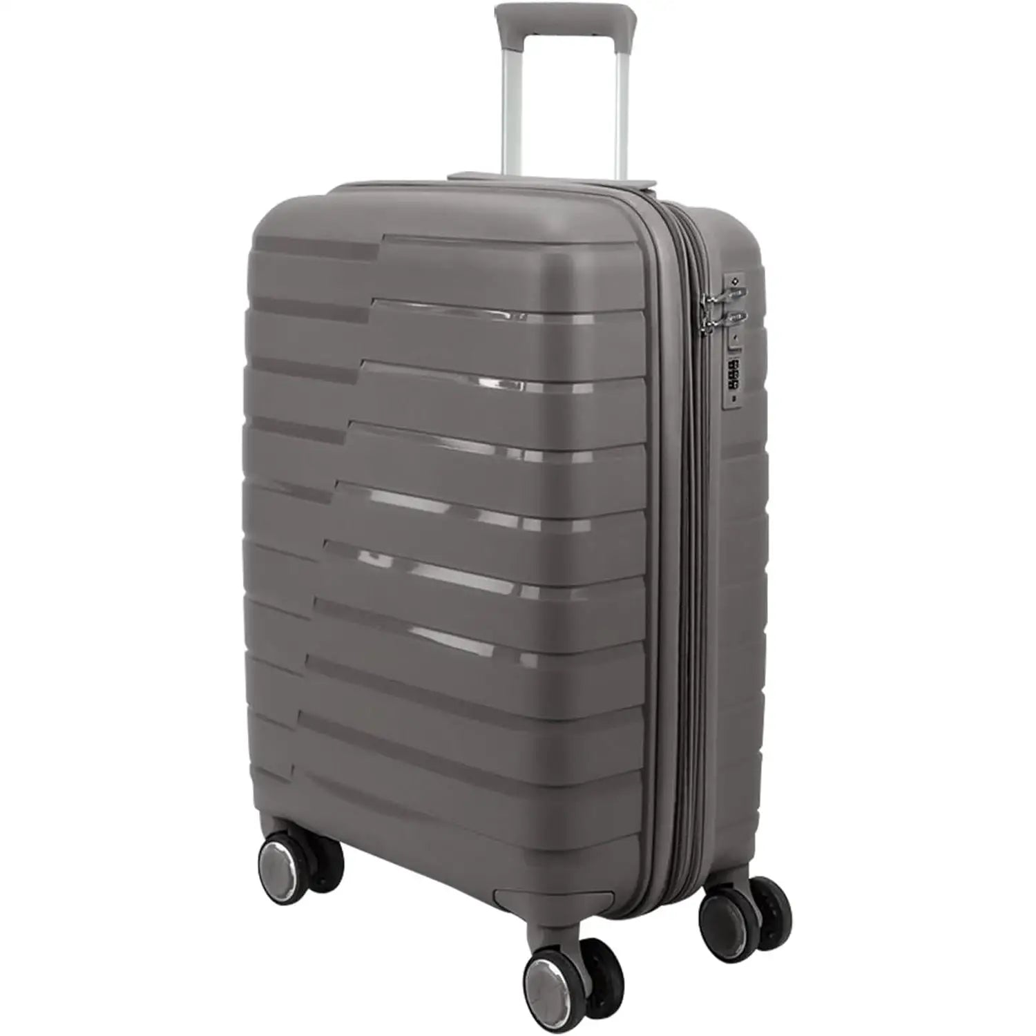 Maletas de viaje rígidas con ruedas, equipaje de mano, maleta de cabina rígida de polipropileno con 4 ruedas dobles de 360° y cierre combinado, maletas de viaje pequeñas y grandes.