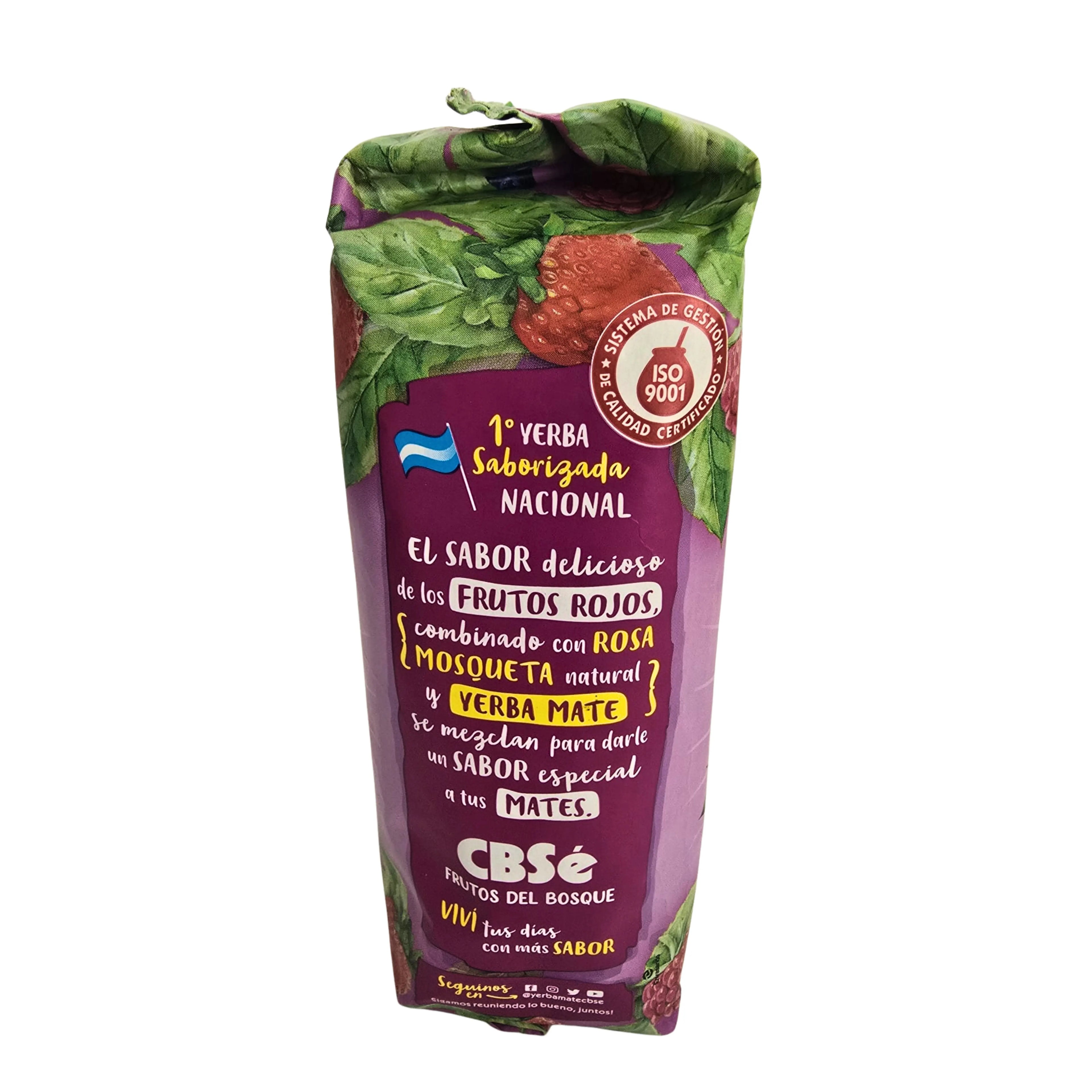4 paquetes de 500 g de yerba mate cbse pomelo ruene lo bueno y frutos del bosque, natural de Argentina, ideal para bebidas energizantes y antioxidantes.