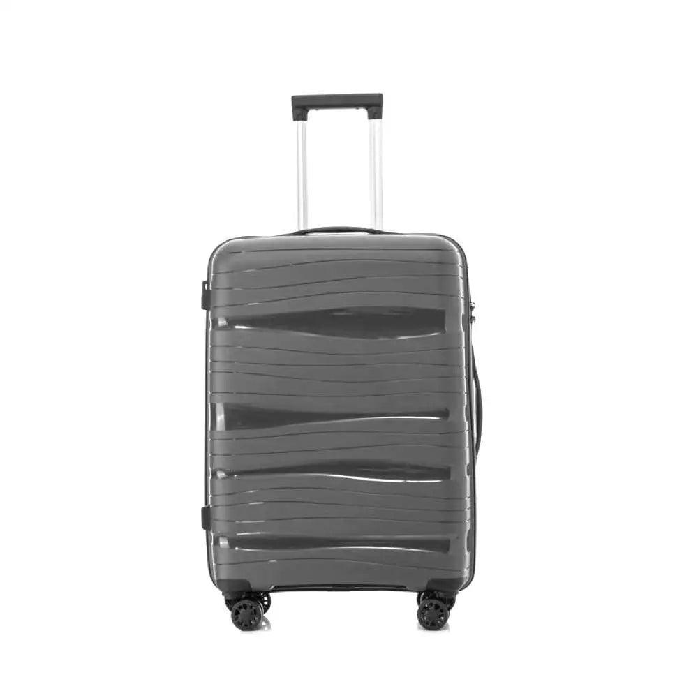 Maleta mediana OM Home 062, equipaje duradero de polipropileno (66*45*25 cm) con ruedas silenciosas de 360º, cerradura antirrobo y asa ajustable, ideal para viajar y para mayor comodidad al empacar.