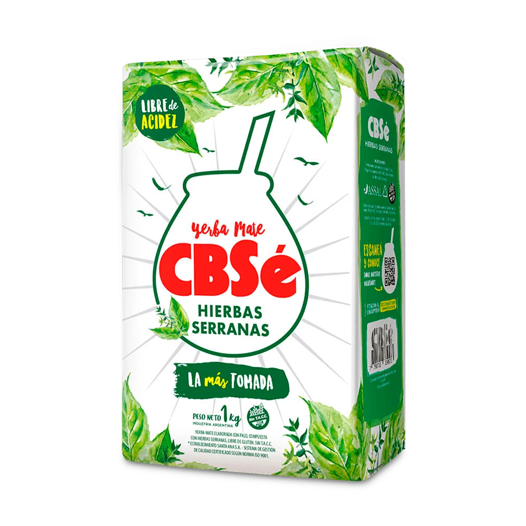 Cbsé serranas herbs yerba mate 1 kg - infusión aromática de hierbas de la sierra para momentos de bienestar