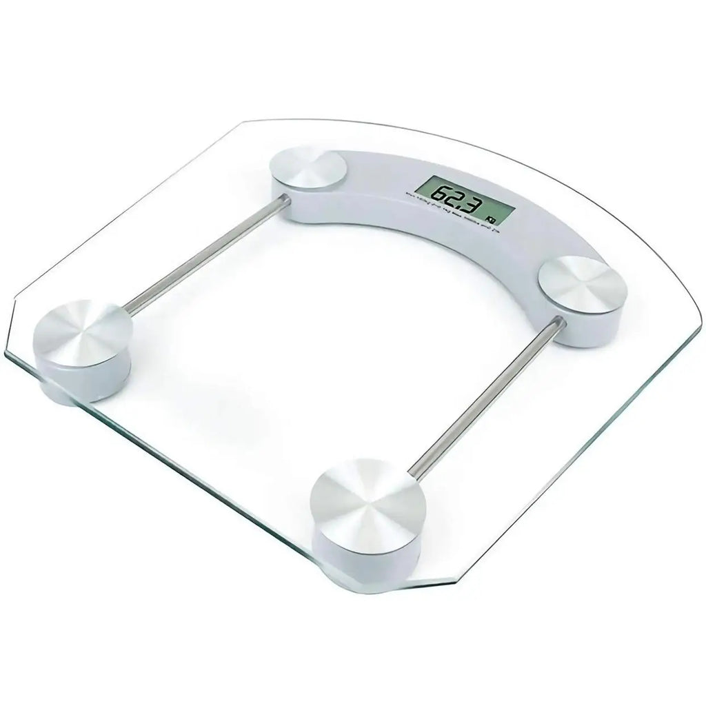 Balanza digital IPSDI: medición precisa de hasta 180 kg, diseño de vidrio templado, encendido/apagado automático y fácil limpieza para un estilo de vida saludable en casa. Balanza digital ideal para el baño con opciones de kg/lb.