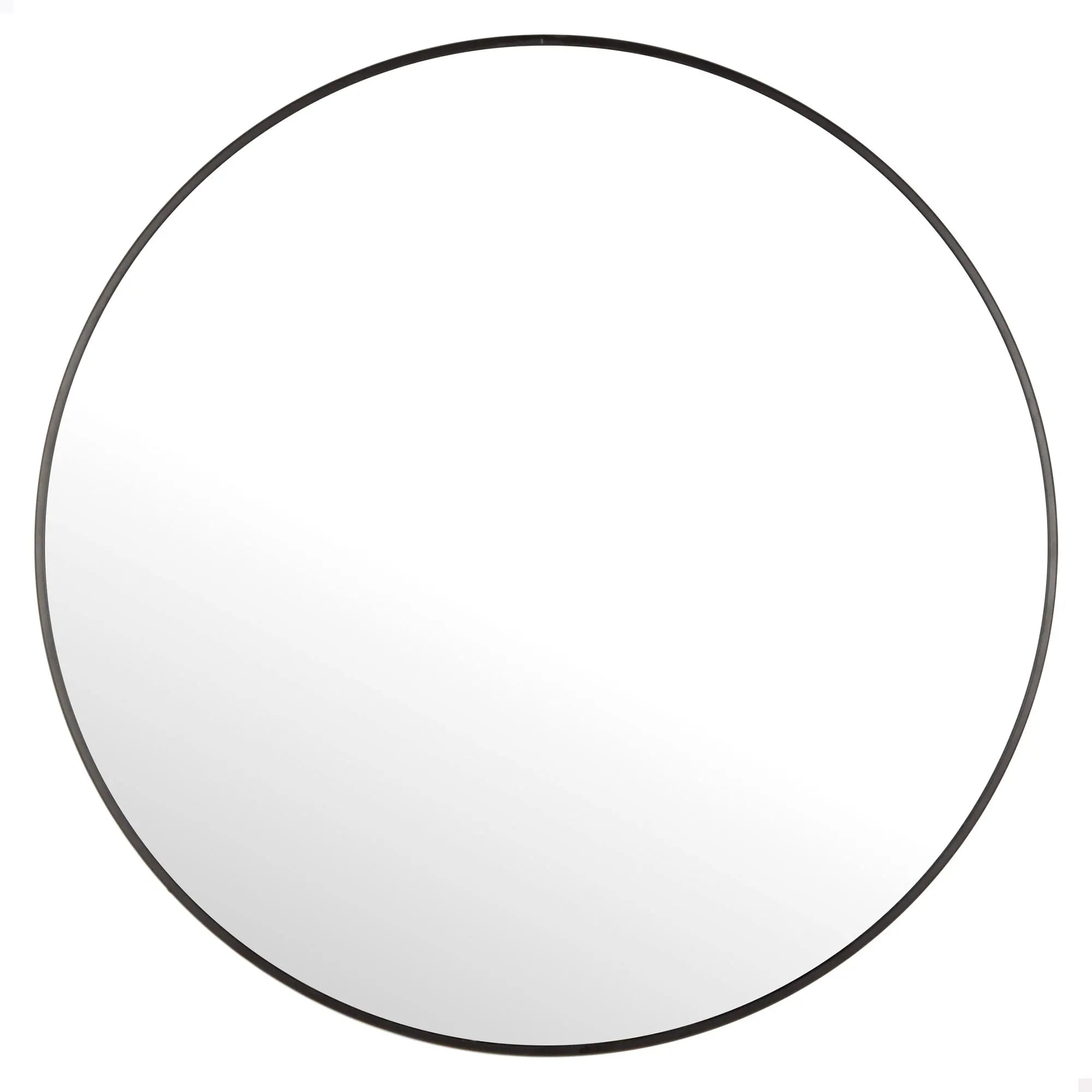 Espejo de pared redondo Max Home de 70 cm con marco de metal negro y cuerda trenzada, diseño moderno y elegante, fácil instalación, perfecto para el dormitorio, el baño o el pasillo; espejo decorativo ideal para interiores con estilo.