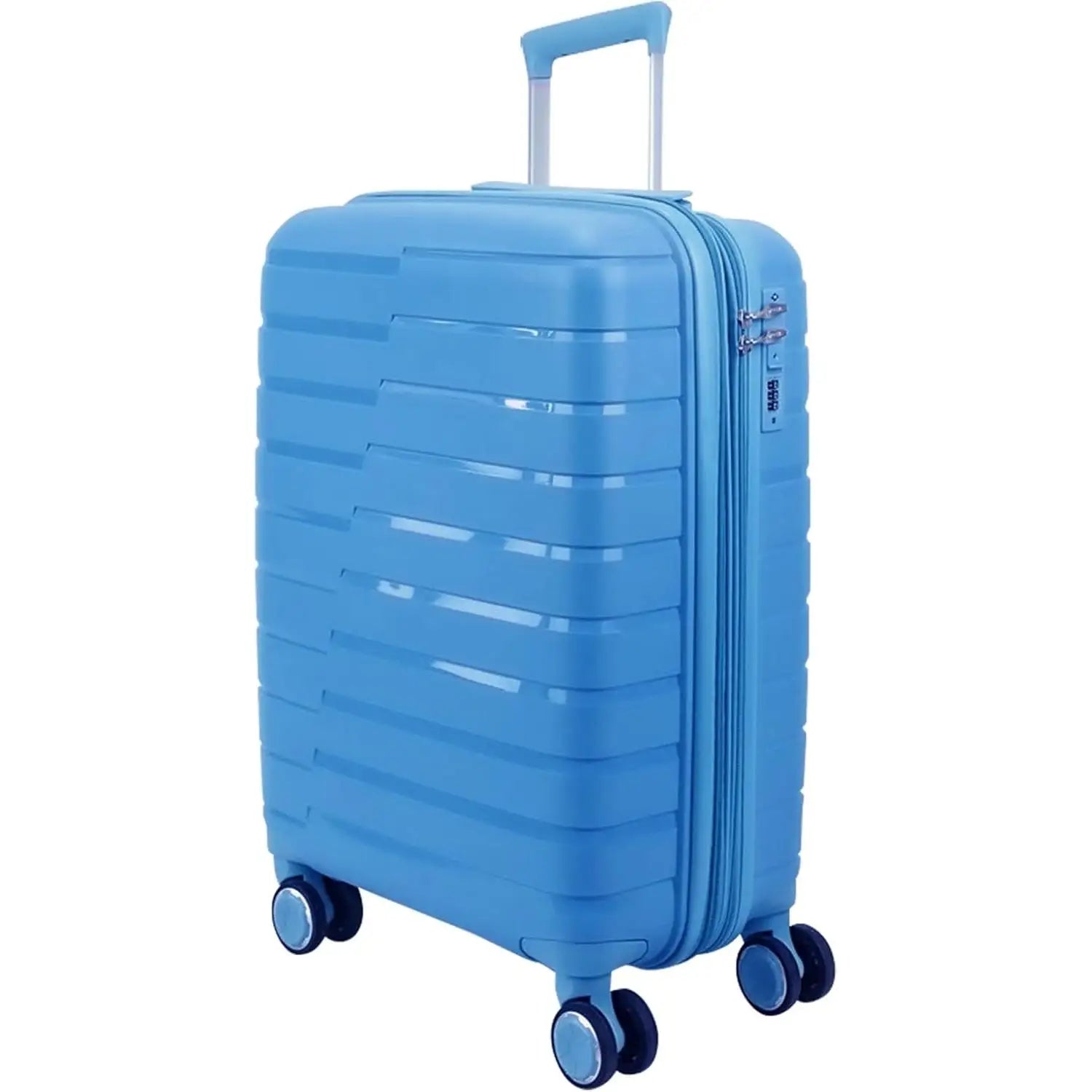 Maletas de viaje rígidas con ruedas, equipaje de mano, maleta de cabina rígida de polipropileno con 4 ruedas dobles de 360° y cierre combinado, maletas de viaje pequeñas y grandes.