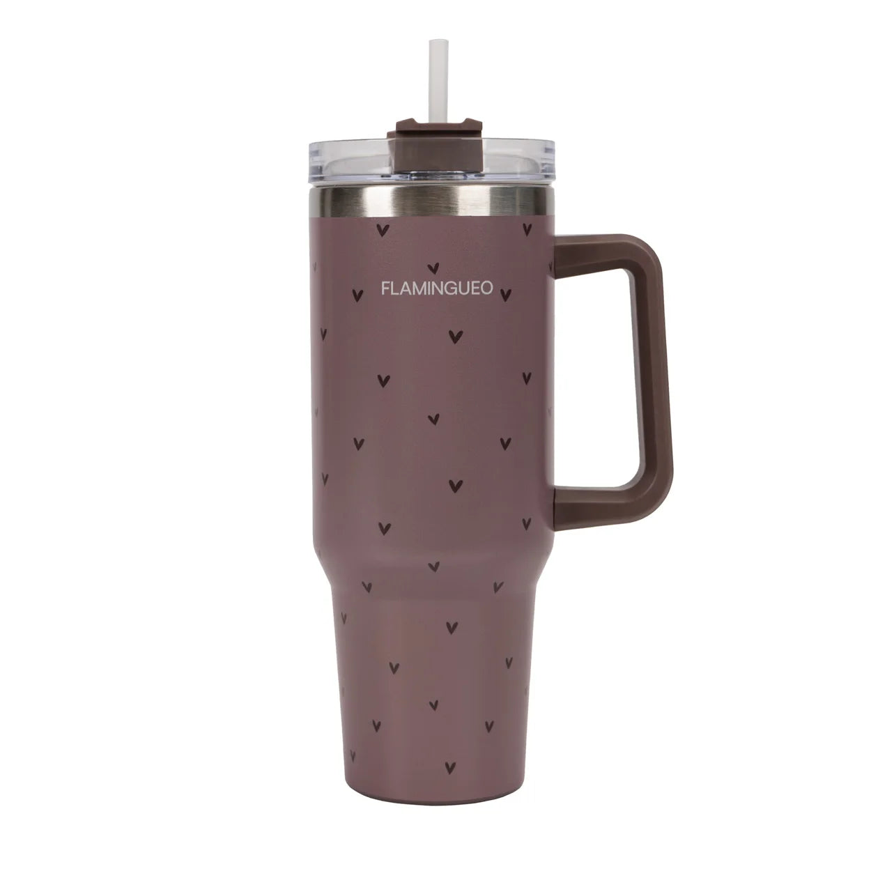 Vaso térmico Flamingueo - vaso térmico de acero inoxidable para café, para llevar bebidas calientes y frías durante 24 horas y bebidas frías durante 10 horas, botella térmica de 1,18 litros.