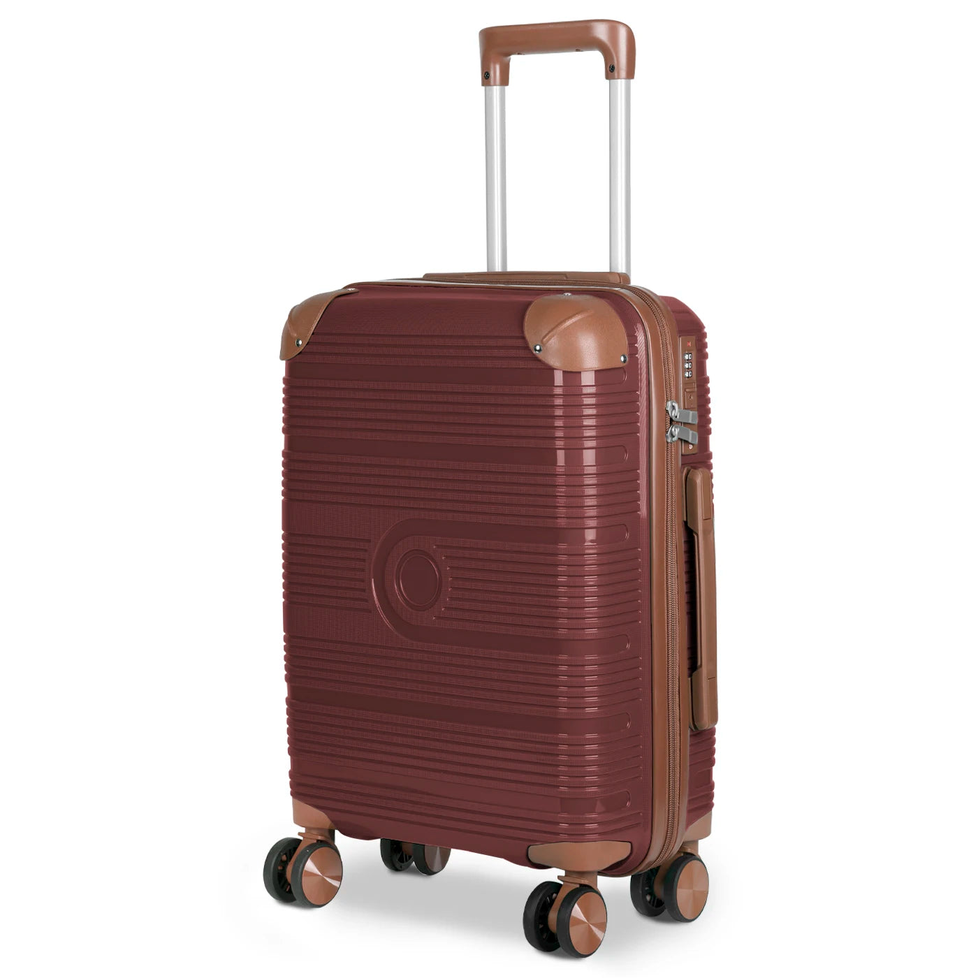 Maleta de cabina de 54x36x20 cm, de polipropileno, con ruedas giratorias de 360°, resistente y ligera. Ideal para viajar.