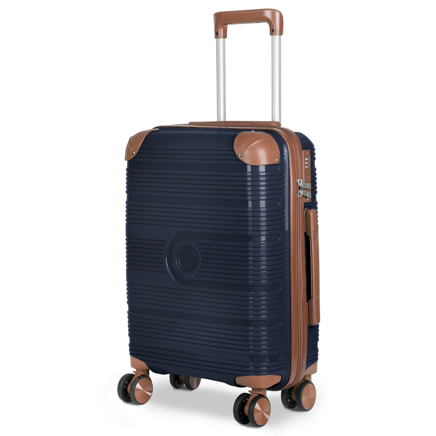 Maleta de cabina de 54x36x20 cm, de polipropileno, con ruedas giratorias de 360°, resistente y ligera. Ideal para viajar.