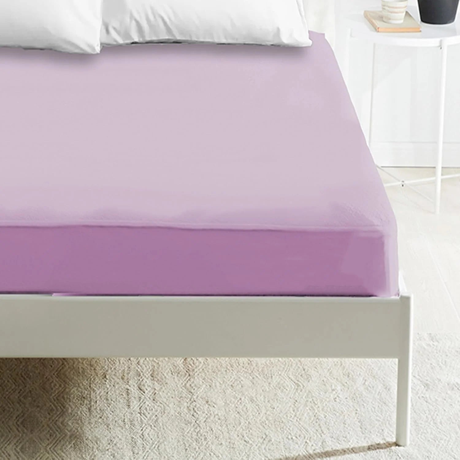 Sábanas bajeras ajustables para camas de 90/105/135/160/180 cm, sábanas bajeras para colchones de hasta 30 cm de altura, bolsillo profundo - microfibra de poliéster, tacto suave y confortable.