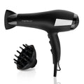 Secador de pelo iónico profesional AIGOSTAR, 2400 W con 2 velocidades y 3 ajustes de temperatura, incluye difusor y boquilla concentradora, protección contra sobrecalentamiento para un secado rápido y un potente flujo de aire de hasta 56,88 km/h.