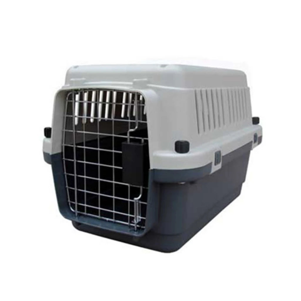 RIBECAN - Transportín pequeño (50x33x33 cm) para perros y gatos pequeños/mini, homologado por IATA, peso aproximado 1,80 kg, caja de transporte ideal.