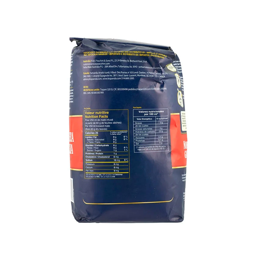 Nobleza gaucha azul 1 kg - yerba mate de alta calidad para infusión suave y aromática - qumir