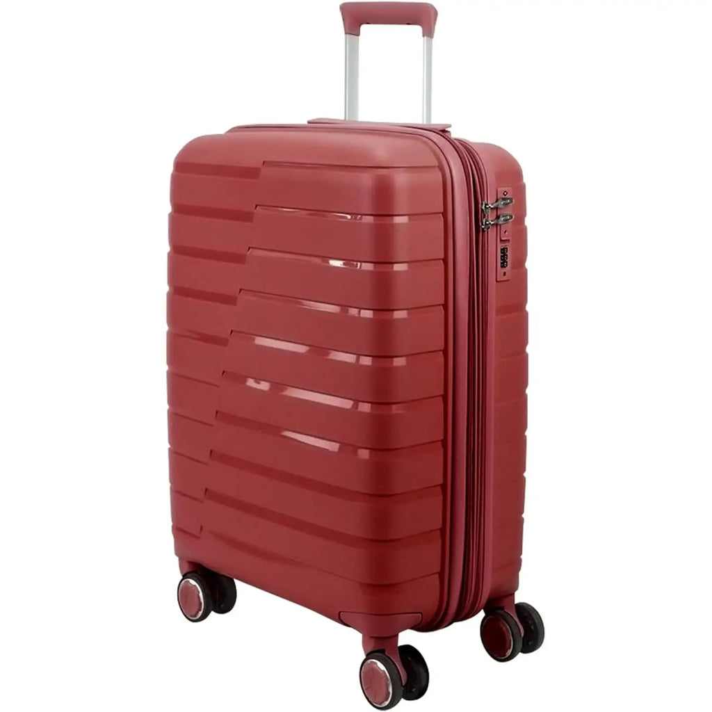 Maletas de viaje rígidas con ruedas, equipaje de mano, maleta de cabina rígida de polipropileno con 4 ruedas dobles de 360° y cierre combinado, maletas de viaje pequeñas y grandes.