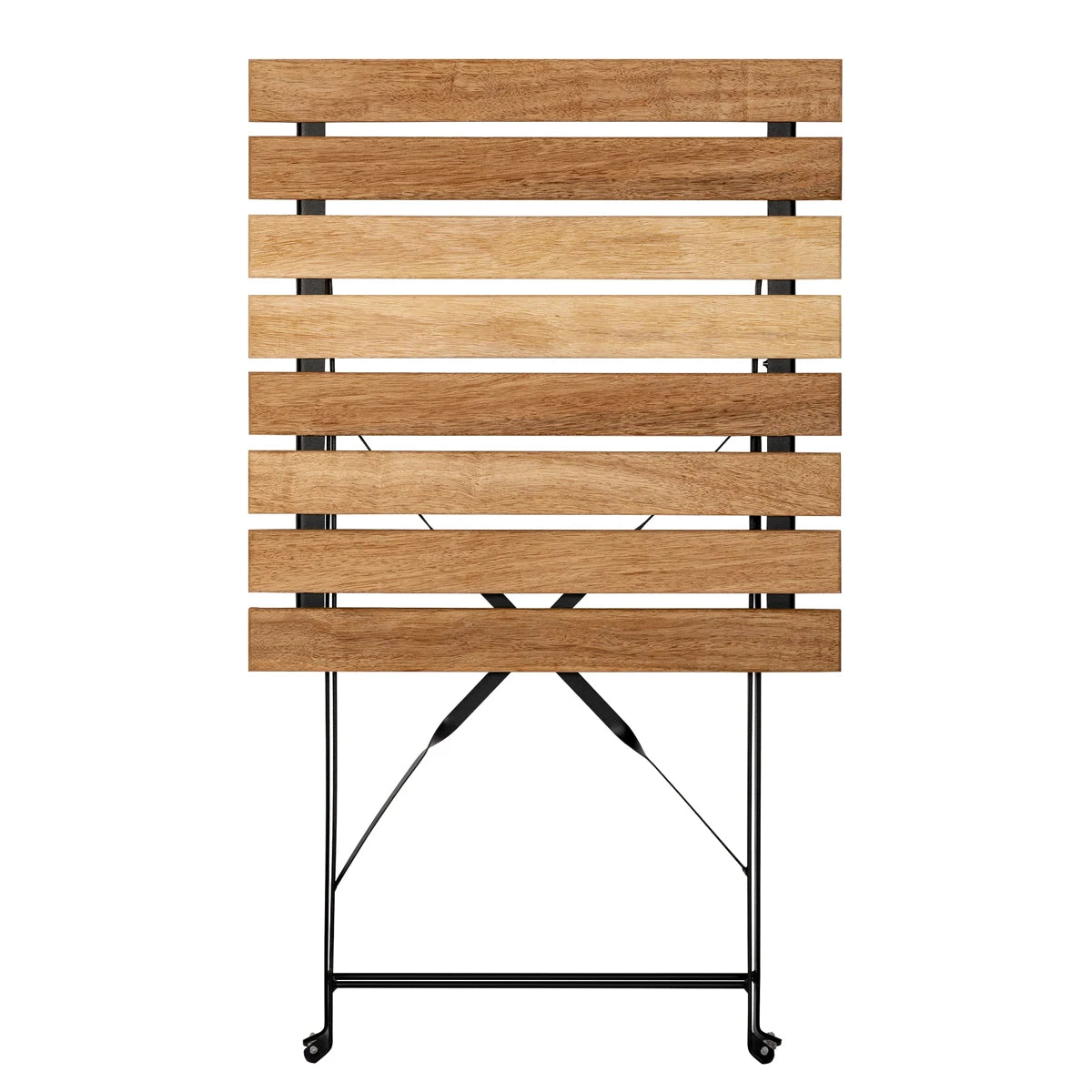Conjunto T-lovendo de 3 mesas y 2 sillas, jardín, exterior, plegable, metal y madera, para terraza de estilo retro, estructura de acero, tipo bistró, patas antideslizantes, balcones pequeños, terrazas