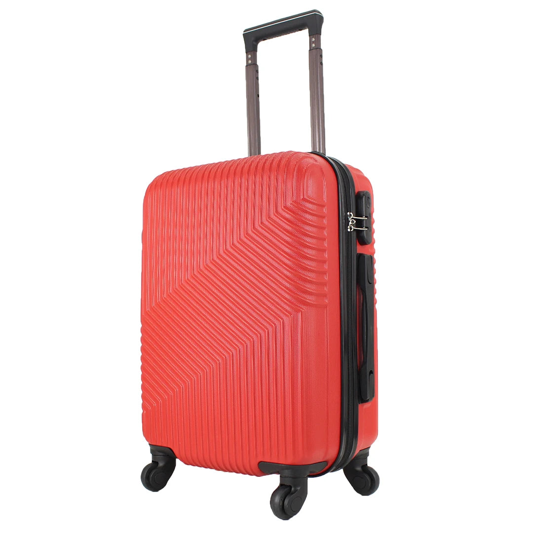 Maleta de cabina EASYTOUR de 55x35x20 cm, fabricada en ABS con 4 ruedas giratorias de 360°, perfecta para viajar.