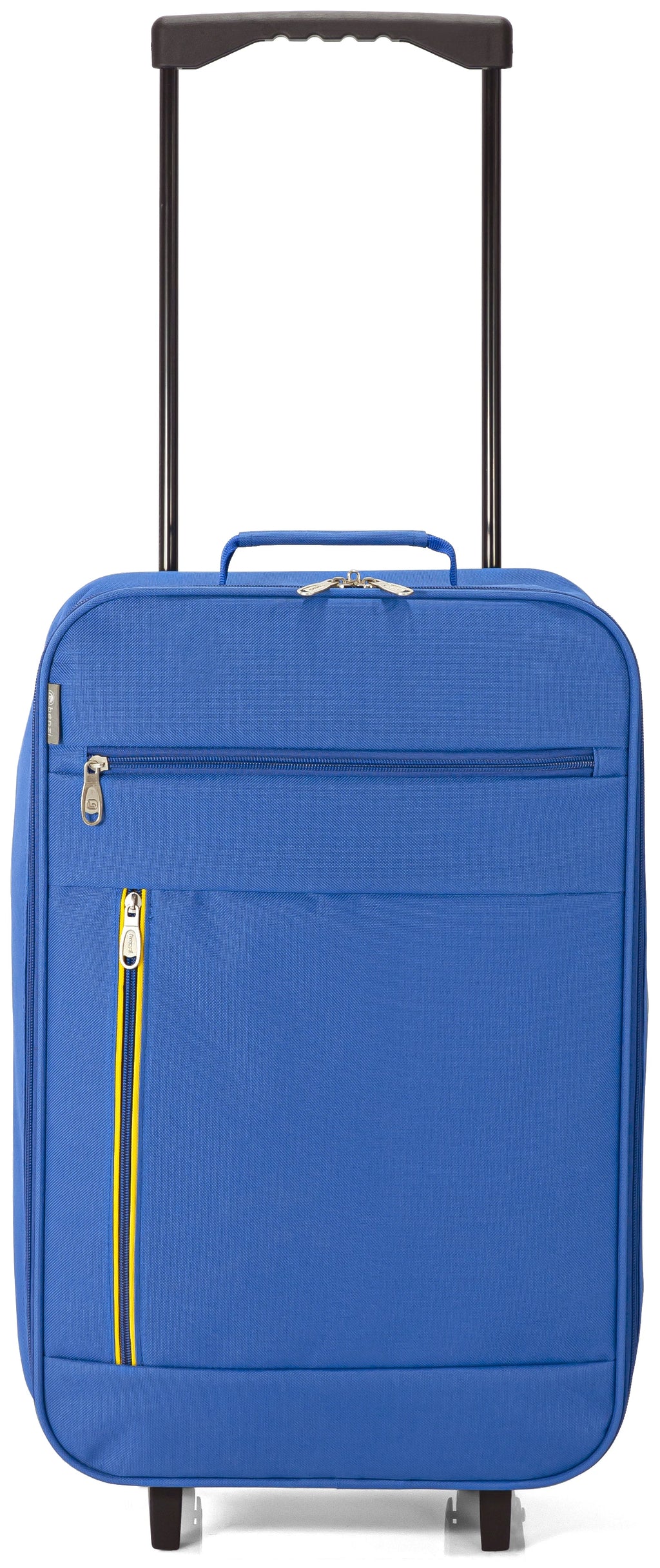 La maleta de cabina plegable Benzi con ruedas, fabricada en poliéster resistente, mide 34 x 55 x 19 cm y cuenta con asa telescópica, ruedas reforzadas, cierre de cremallera y múltiples bolsillos para mayor comodidad durante los viajes.