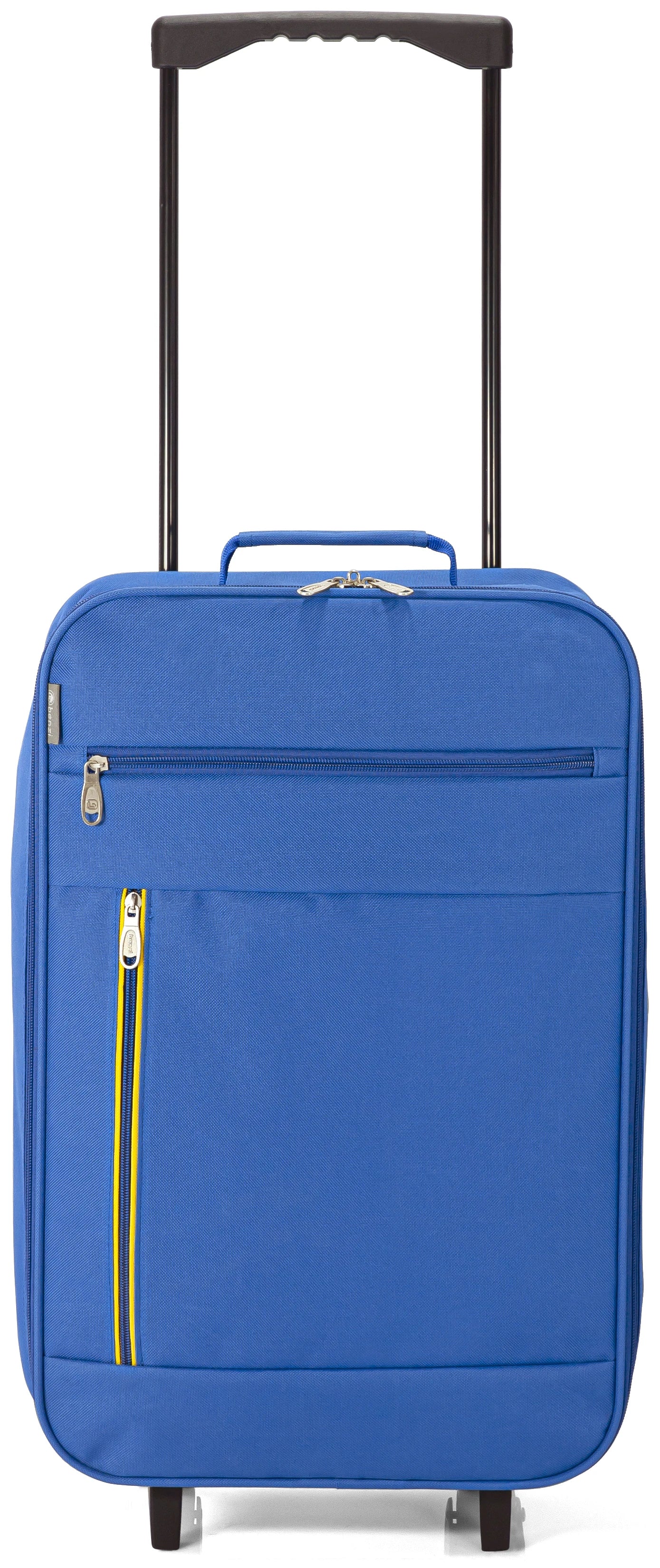La maleta de cabina plegable Benzi con ruedas, fabricada en poliéster resistente, mide 34 x 55 x 19 cm y cuenta con asa telescópica, ruedas reforzadas, cierre de cremallera y múltiples bolsillos para mayor comodidad durante los viajes.