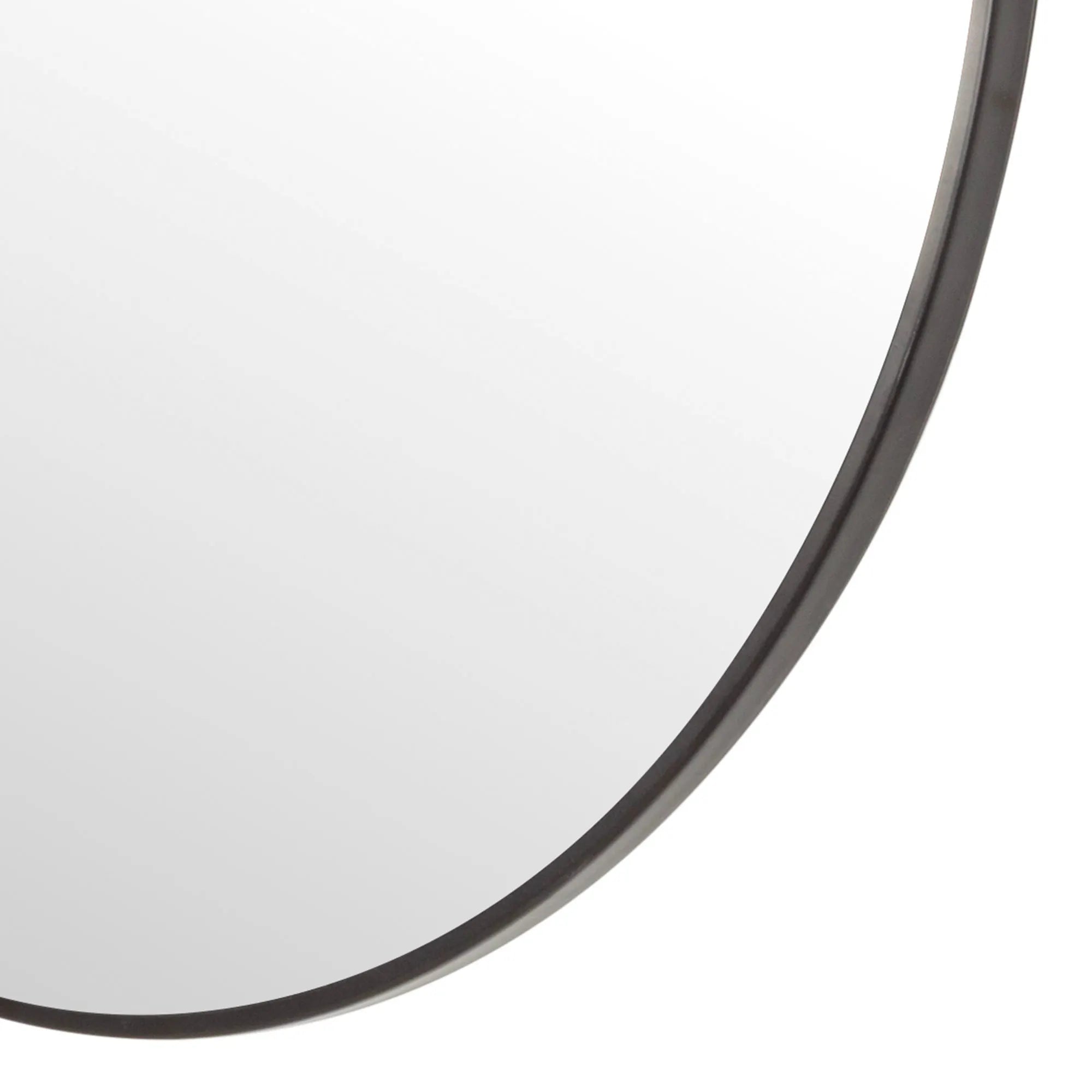 Espejo de pared redondo Max Home de 70 cm con marco de metal negro y cuerda trenzada, diseño moderno y elegante, fácil instalación, perfecto para el dormitorio, el baño o el pasillo; espejo decorativo ideal para interiores con estilo.