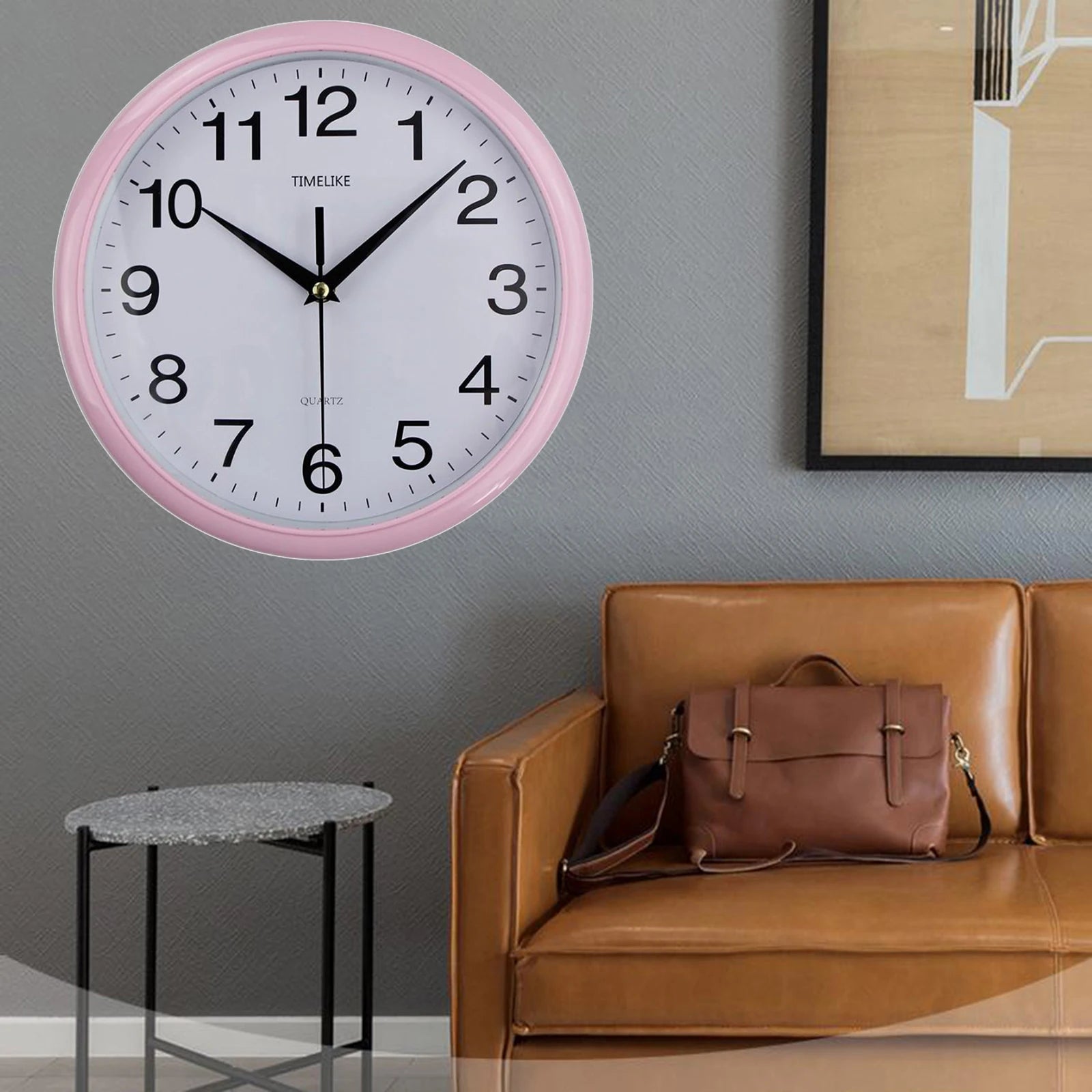 Reloj de pared moderno, diseño nórdico clásico, silencioso, sin tictac, ideal para colgar en el dormitorio, sala de estar o estudio. Decoración del hogar.