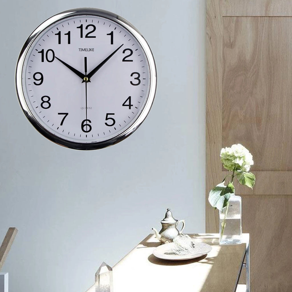 Reloj de pared moderno, diseño nórdico clásico, silencioso, sin tictac, ideal para colgar en el dormitorio, sala de estar o estudio. Decoración del hogar.