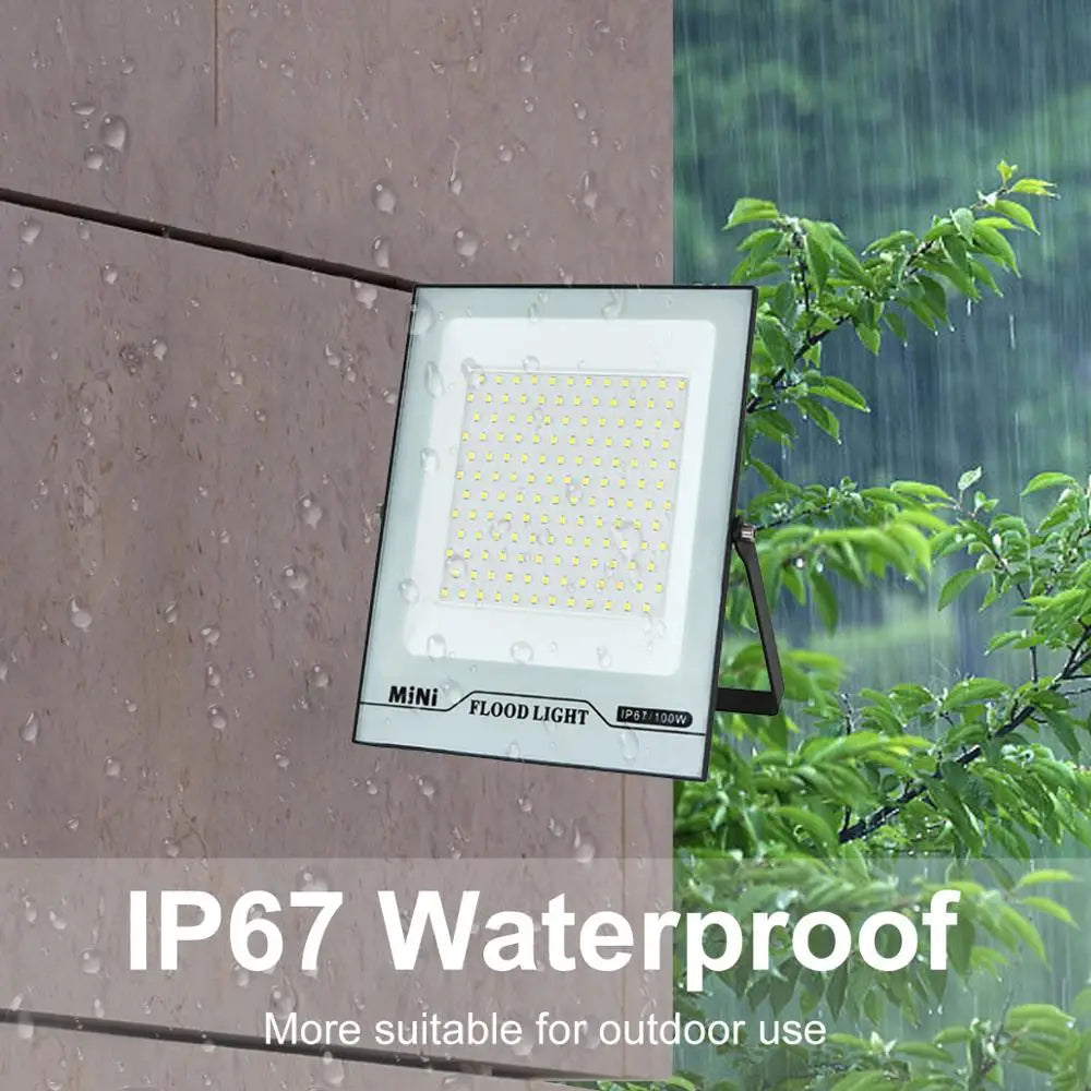 Foco LED de 10W, 20W, 30W, 50W, 100W, 150W, alto brillo, IP66, resistente al agua, mini foco para exteriores, pared, puerta, garaje, jardín.