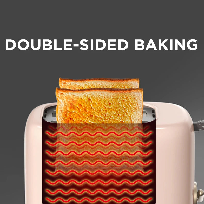 Tostadora de pan para sándwiches, gofrera eléctrica de cocina, horno doble de 220 V, mini tostadora de aire caliente por convección para pan tostado.