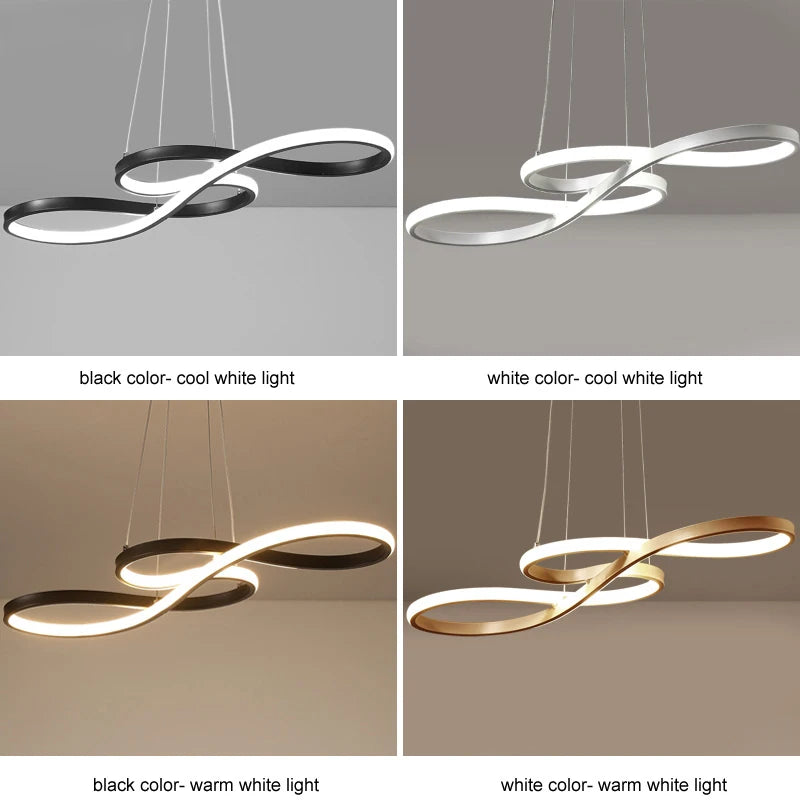 Lámparas colgantes modernas para isla de cocina, mesa de bar, decoración de comedor, luces colgantes con atenuación remota, lámpara colgante LED de cable para cocina