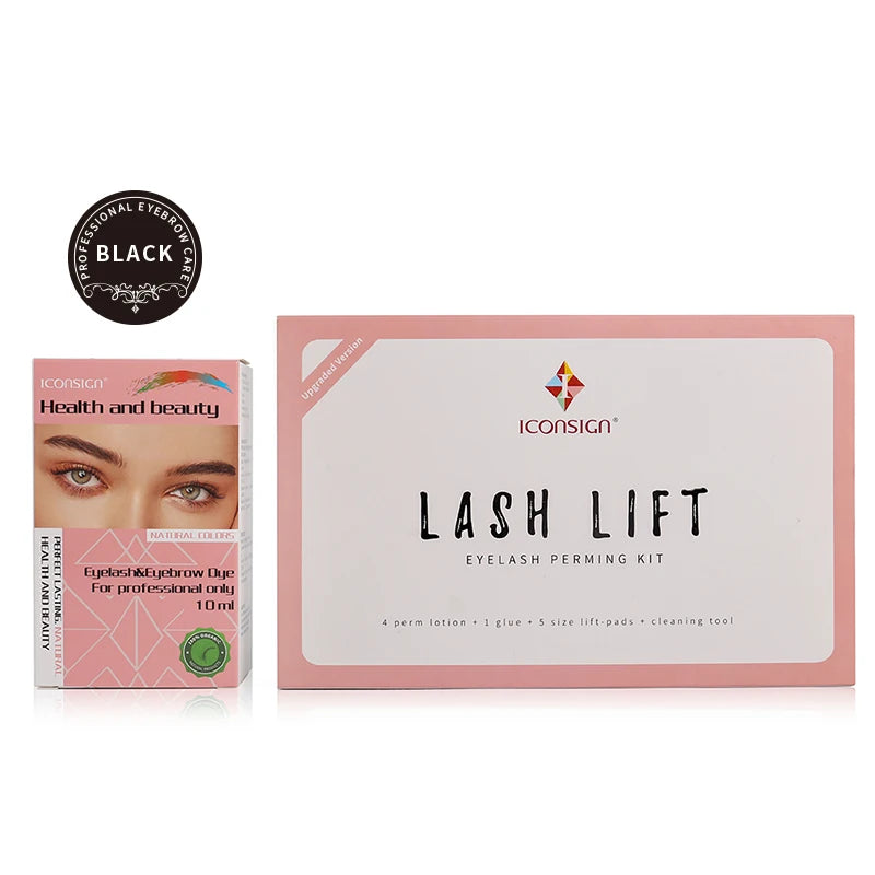 Kit de lifting de pestañas ICONSIGN versión mejorada y kit de tinte para pestañas y cejas, herramientas de maquillaje para ojos, lifting de pestañas y cejas, máscara de pestañas, herramientas de maquillaje para ojos, Dropshipping