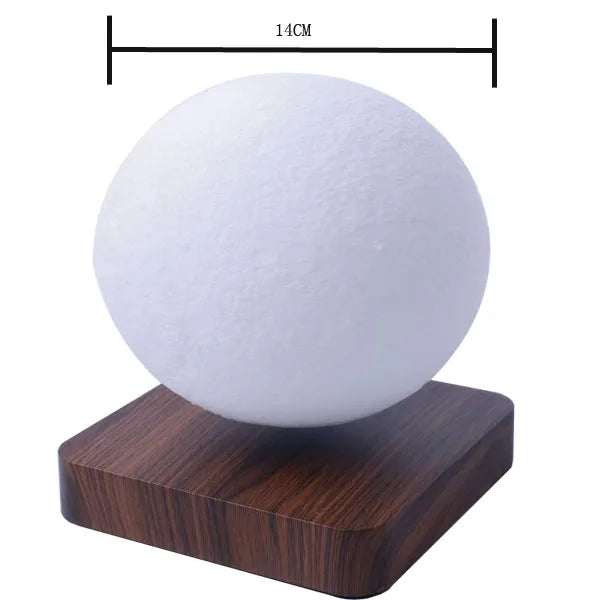 Lámpara lunar creativa 3D de levitación magnética LED, luz nocturna giratoria con forma de luna flotante, decoración para el hogar, regalo de moda para las fiestas, bricolaje.