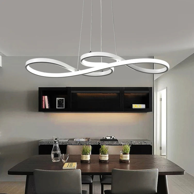 Lámparas colgantes modernas para isla de cocina, mesa de bar, decoración de comedor, luces colgantes con atenuación remota, lámpara colgante LED de cable para cocina