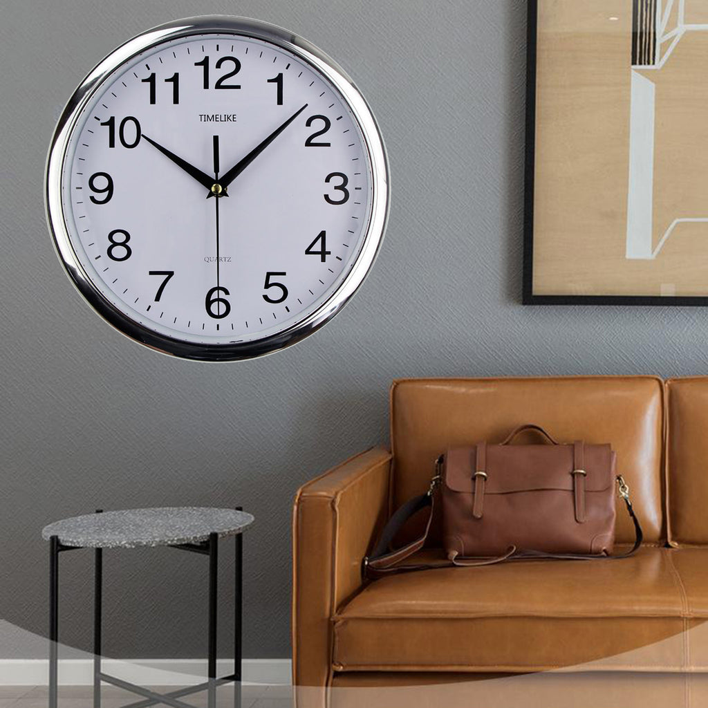 Reloj de pared moderno, diseño nórdico clásico, silencioso, sin tictac, ideal para colgar en el dormitorio, sala de estar o estudio. Decoración del hogar.