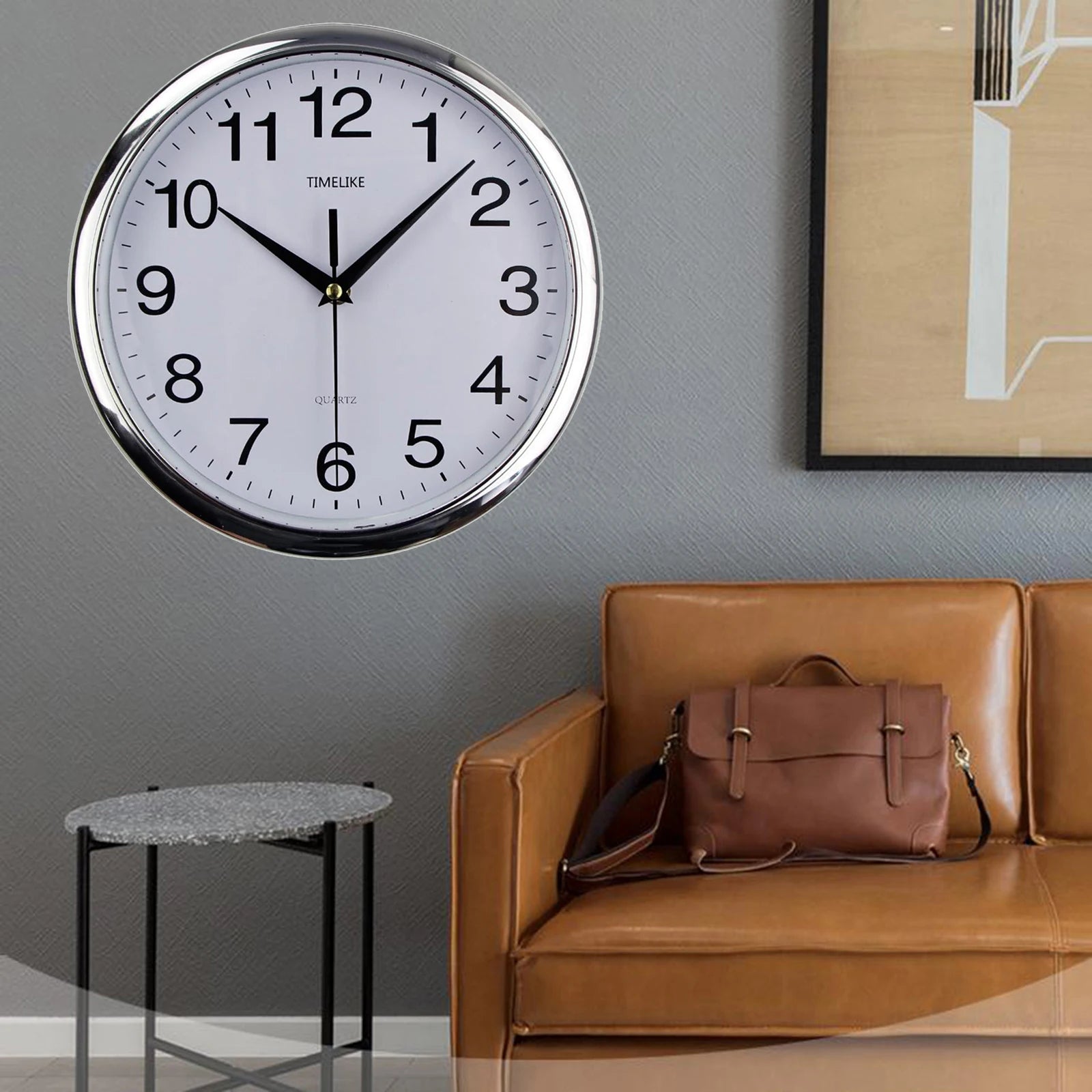 Reloj de pared moderno, diseño nórdico clásico, silencioso, sin tictac, ideal para colgar en el dormitorio, sala de estar o estudio. Decoración del hogar.