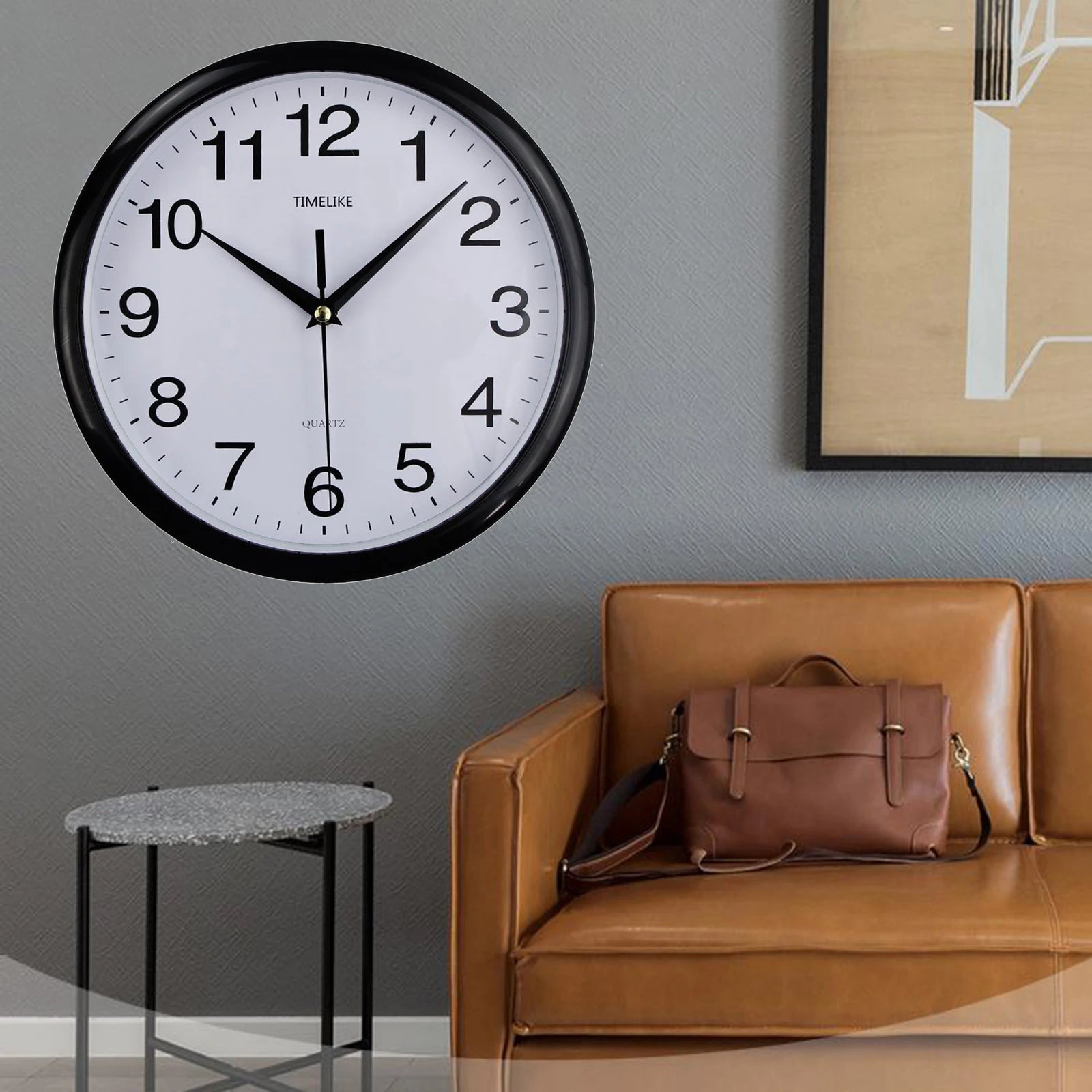 Reloj de pared moderno, diseño nórdico clásico, silencioso, sin tictac, ideal para colgar en el dormitorio, sala de estar o estudio. Decoración del hogar.