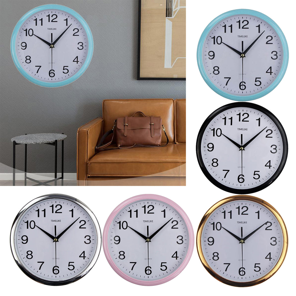 Reloj de pared moderno, diseño nórdico clásico, silencioso, sin tictac, ideal para colgar en el dormitorio, sala de estar o estudio. Decoración del hogar.