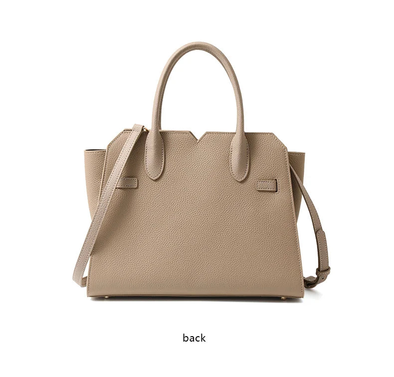 Bolso Birkin de lujo ligero de piel auténtica para mujer: nuevo estilo, gran capacidad, para llevar al hombro o en la mano.